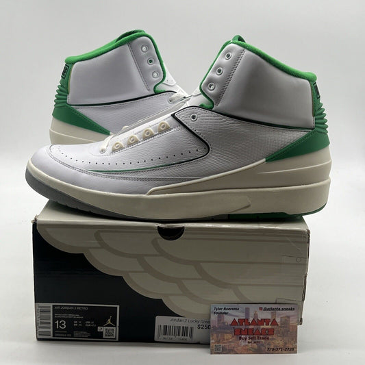 Size 13 - Air Jordan 2 Retro Lucky Green (DR8884-103)