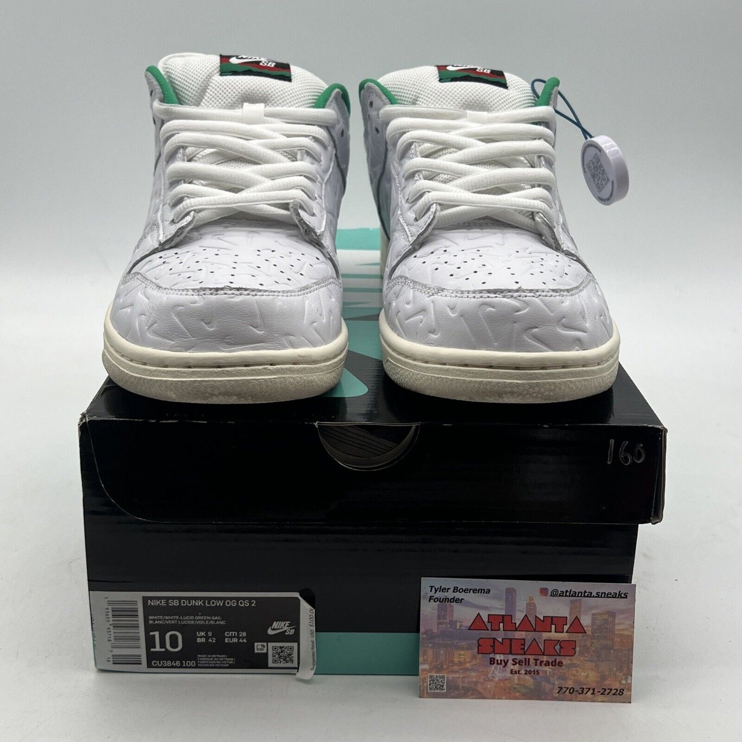 Size 10 - Nike Ben-G x Dunk SB Low Lucid Green (CU3846-100)