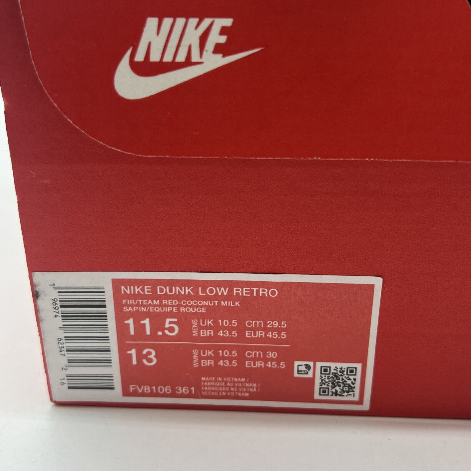 Size 11.5 - Nike Dunk Low From Nike, To You - Gorge Green (FV8106-361)