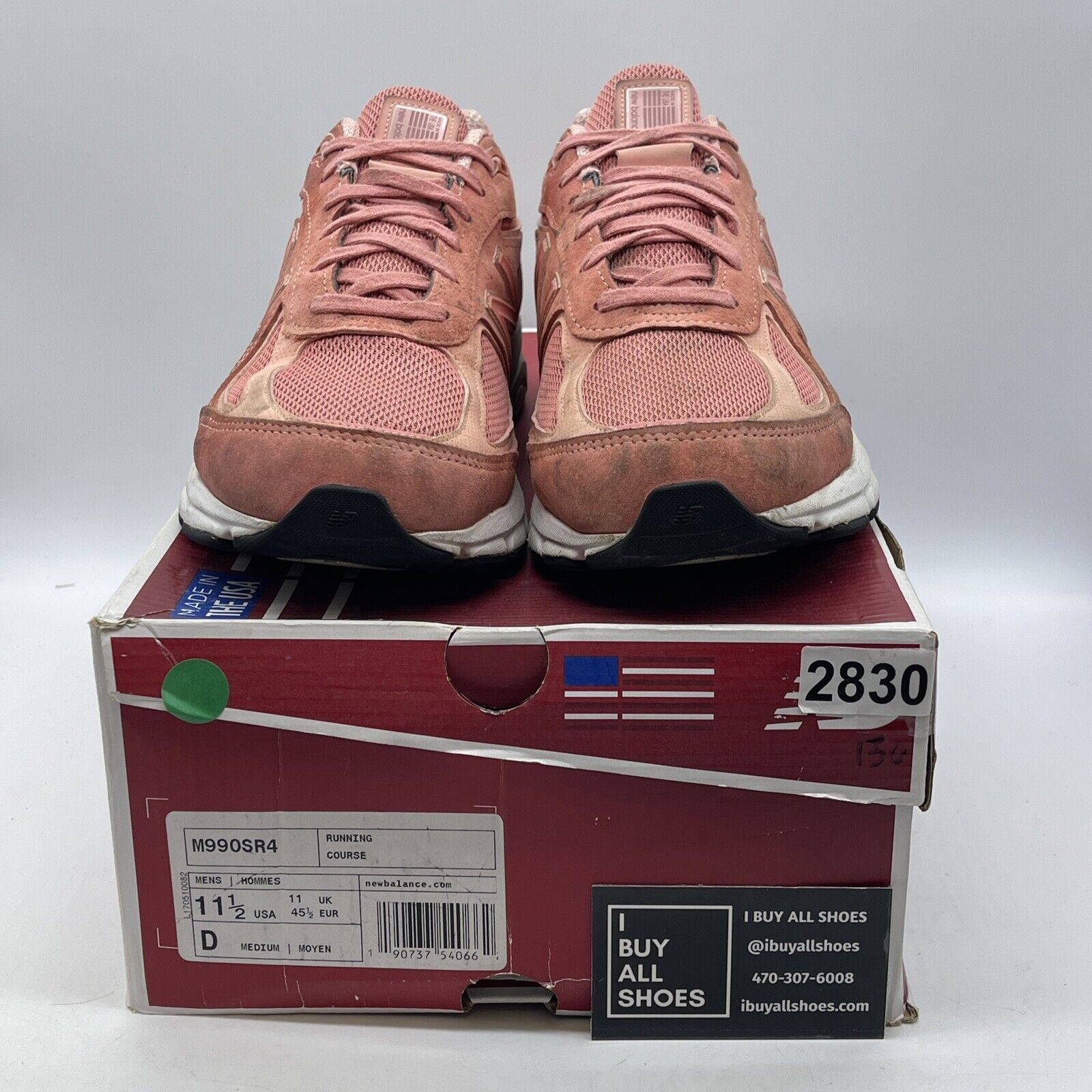 Size 11.5 - New Balance 990v4 Made in USA Sunrise Rose Suede (M990SR4)