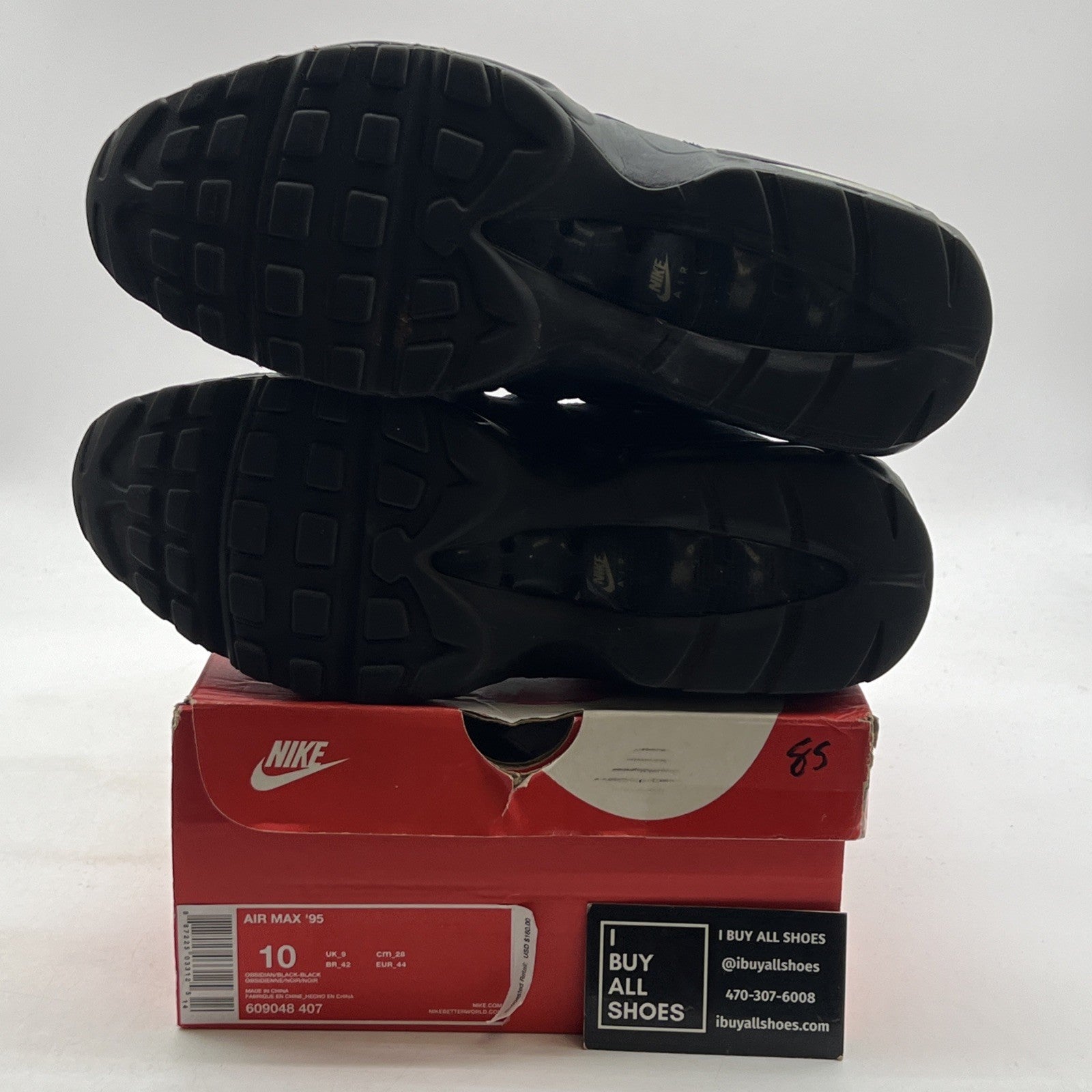 Size 10 - Nike Air Max 95 Obsidian Black (609048-407)
