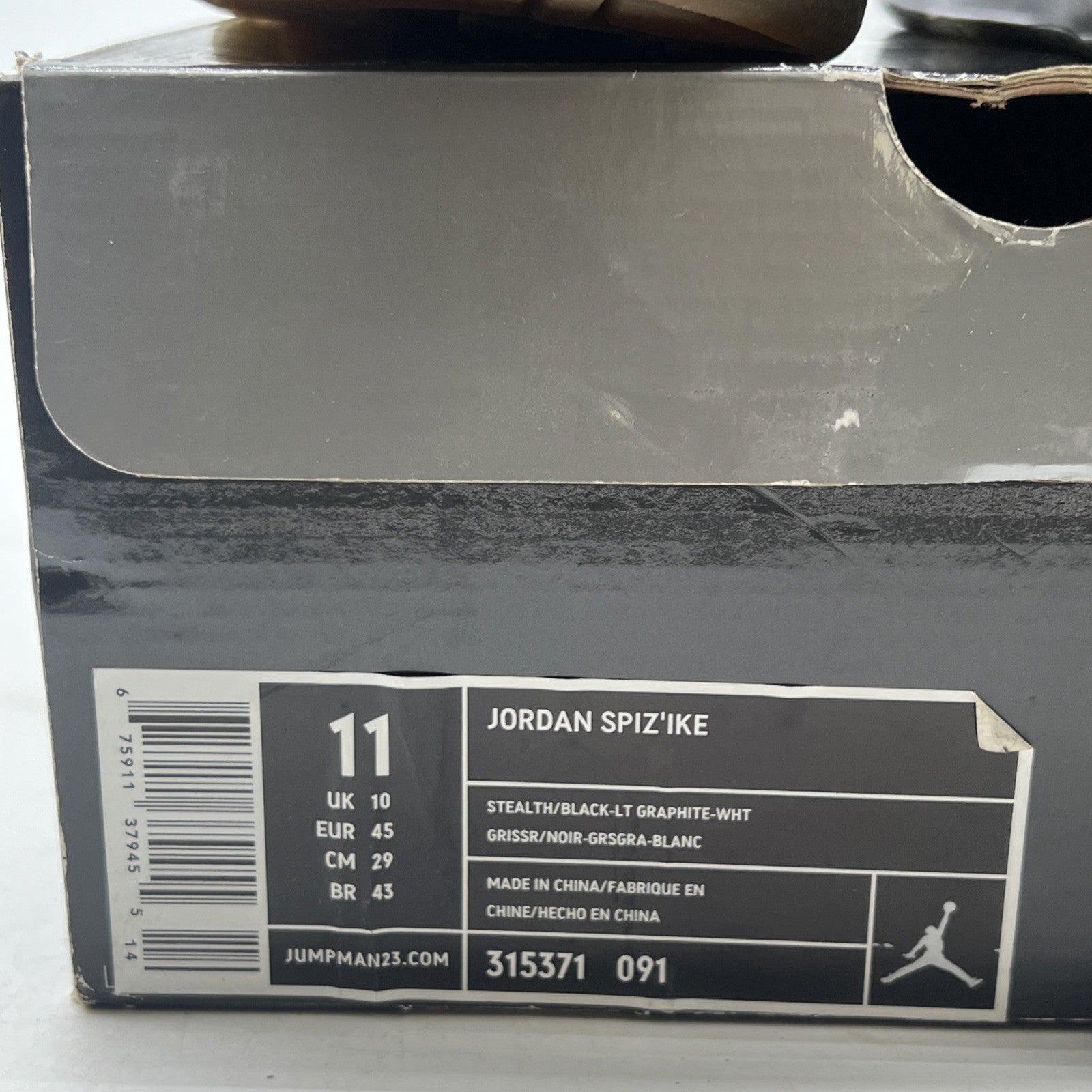 Size 11 - Jordan SpizIke Light Graphite (315371-091)