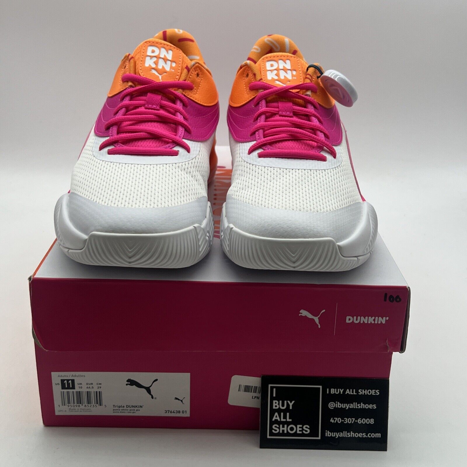 Size 11 - PUMA Dunkin' Donuts x Triple Basketball Iced Coffee Day (376438-01)