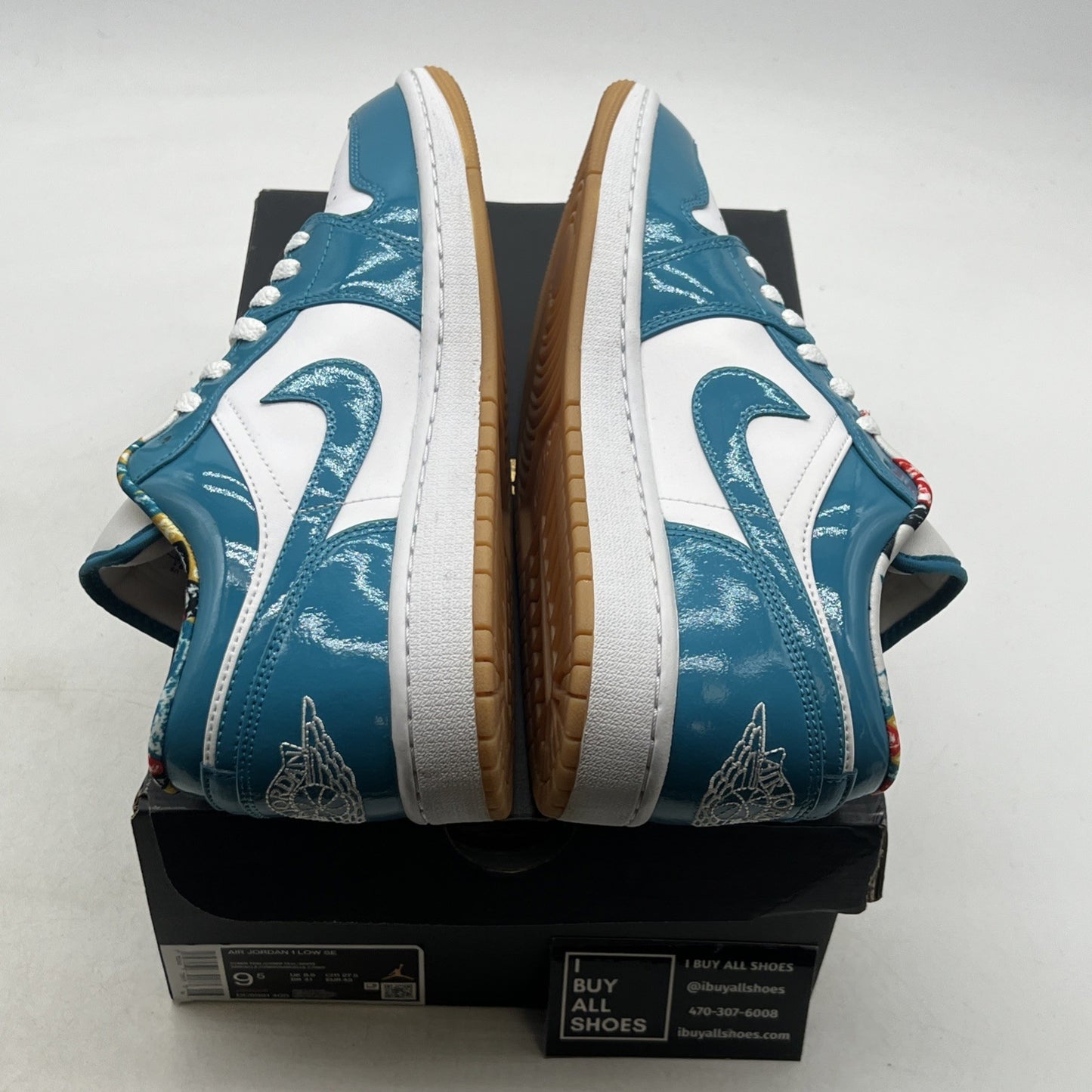 Size 9.5 - Nike Air Jordan 1 Low SE ‘Barcelona Cyber Teal’ (DC6991-400)