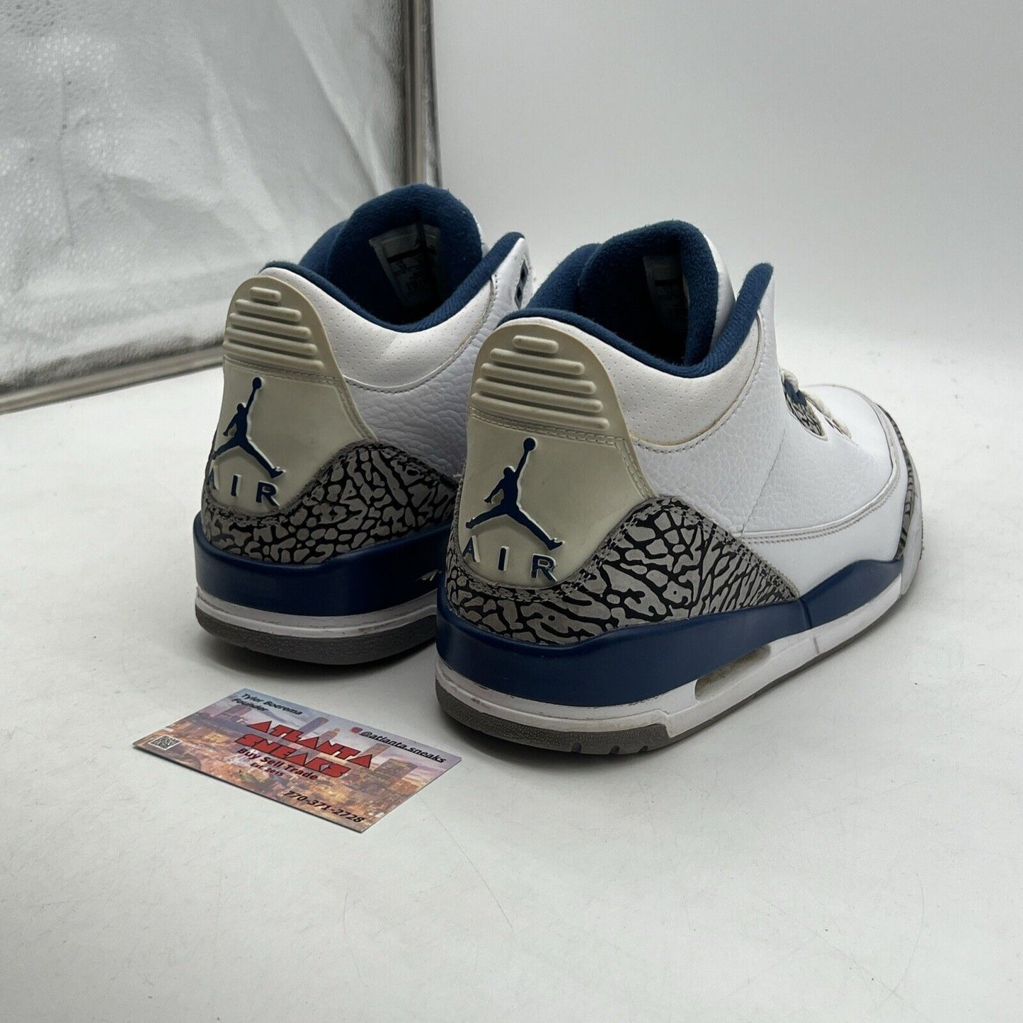 Size 10 - Air Jordan 3 Retro 2011 True Blue (136064-104)