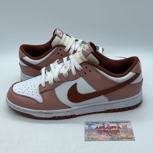 Size 11.5W - Nike Dunk Low Red Stardust Pink White Leather (FQ8876-618)