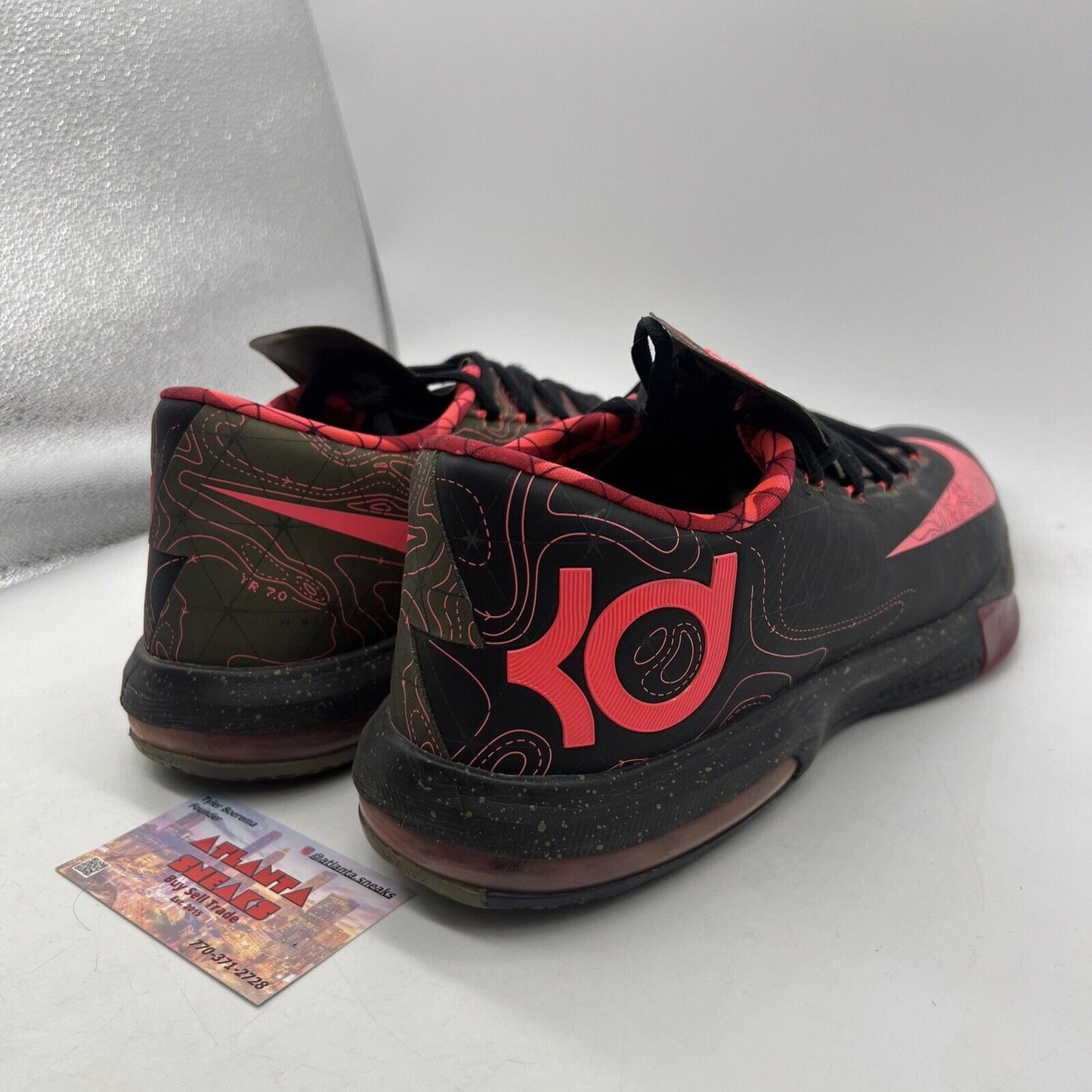Size 13 - Nike KD 6 Meteorology Olive Black Pink Maroon (599424-006)
