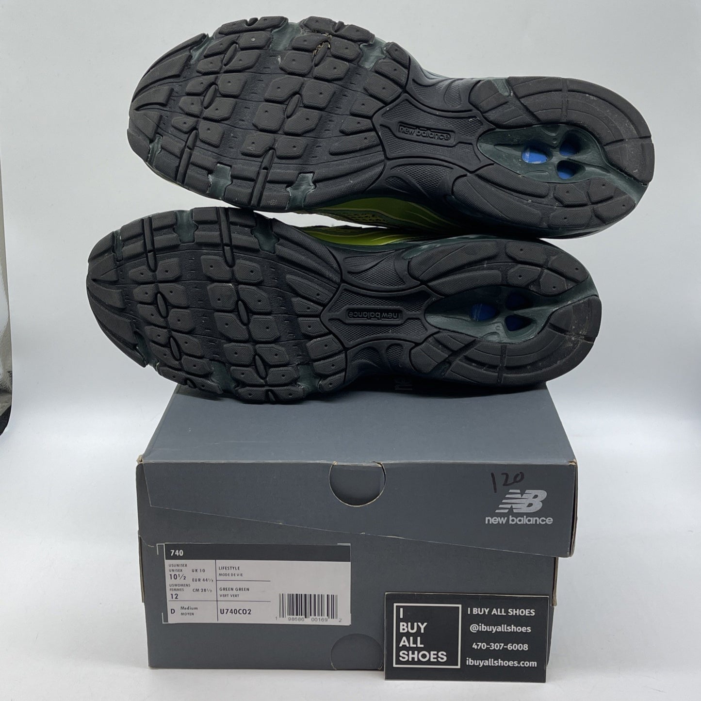 Size 10.5 - New Balance Concepts x 740 Brut Green Suede Leather (U740CO2)