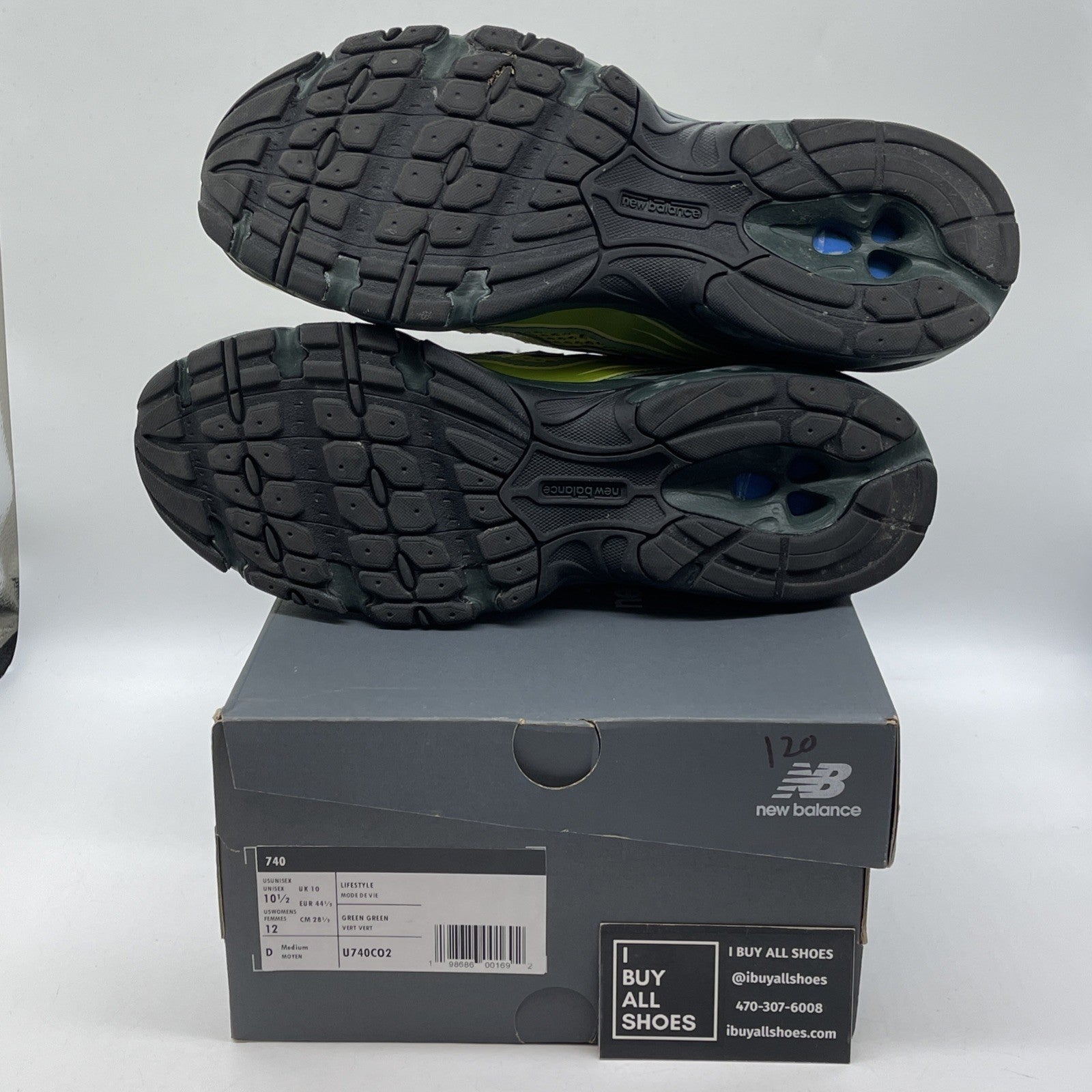 Size 10.5 - New Balance Concepts x 740 Brut Green Suede Leather (U740CO2)