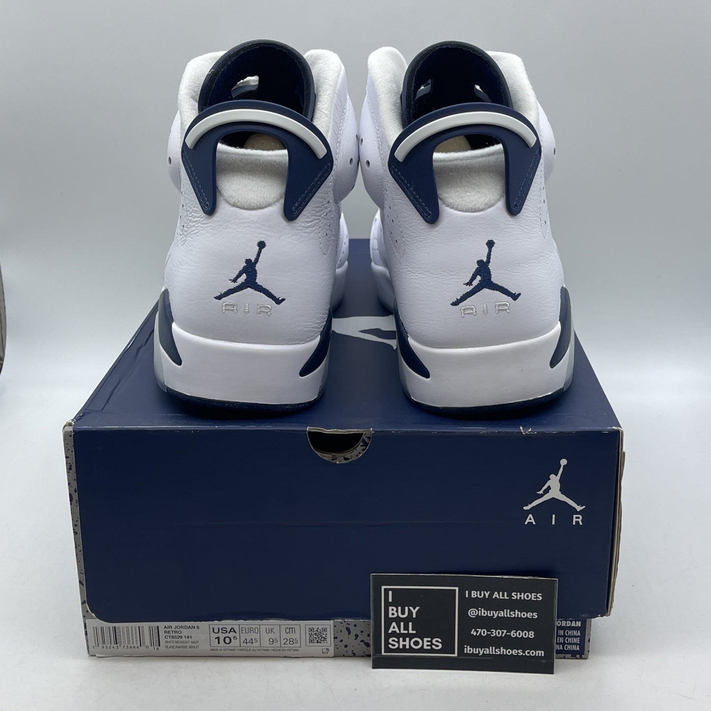 Size 10.5 - Air Jordan 6 Retro Midnight Navy (CT8529-141)
