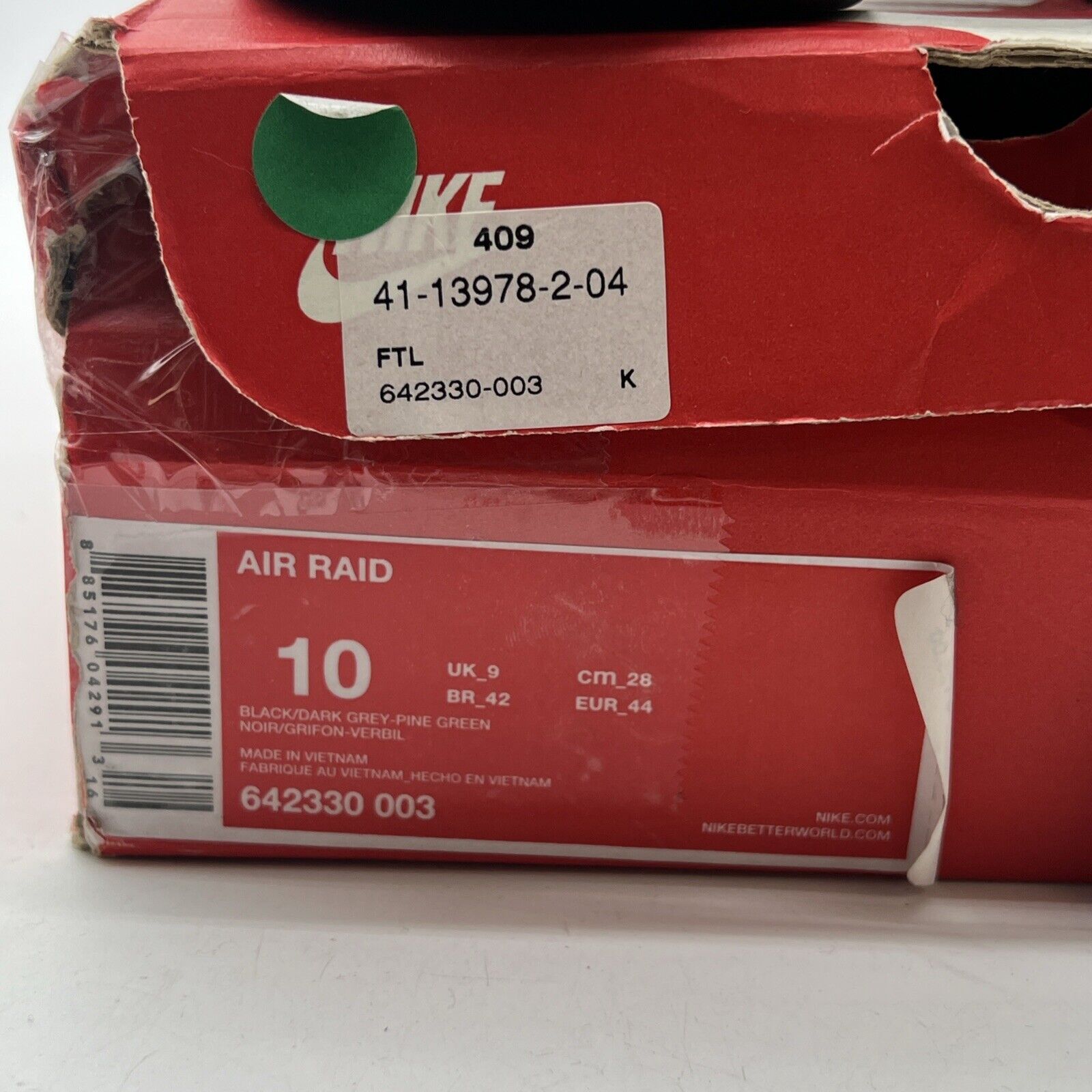 Size 10 - Nike Air Raid Peace - (642330-003)