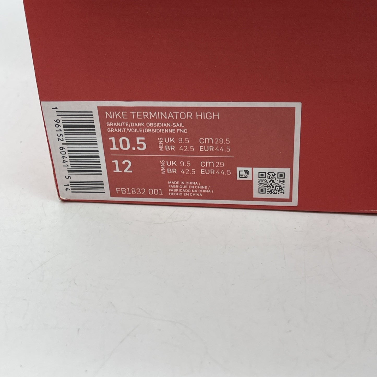 Size 10.5 - Nike Terminator High Georgetown Grey Blue Leather (FB1832-001)