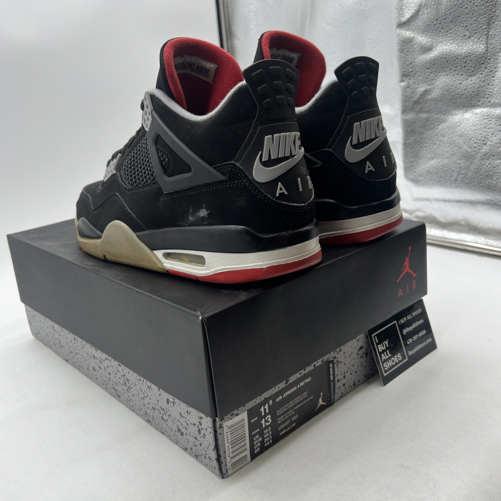 Size 11.5 - Air Jordan 4 Retro OG Mid Bred 2019 (308497-060)