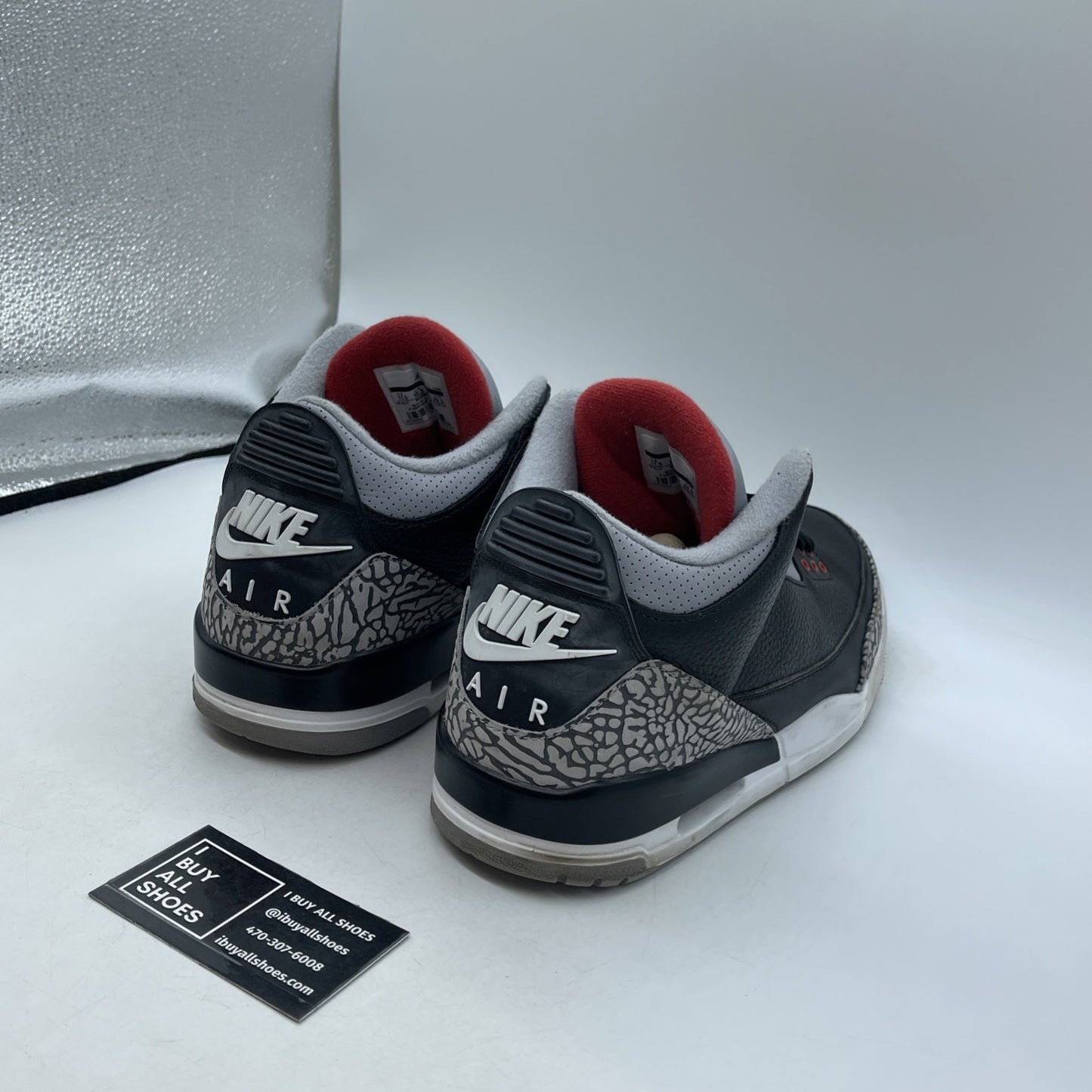 Size 11.5 - Air Jordan 3 Retro OG Mid Black Cement (854262-001)