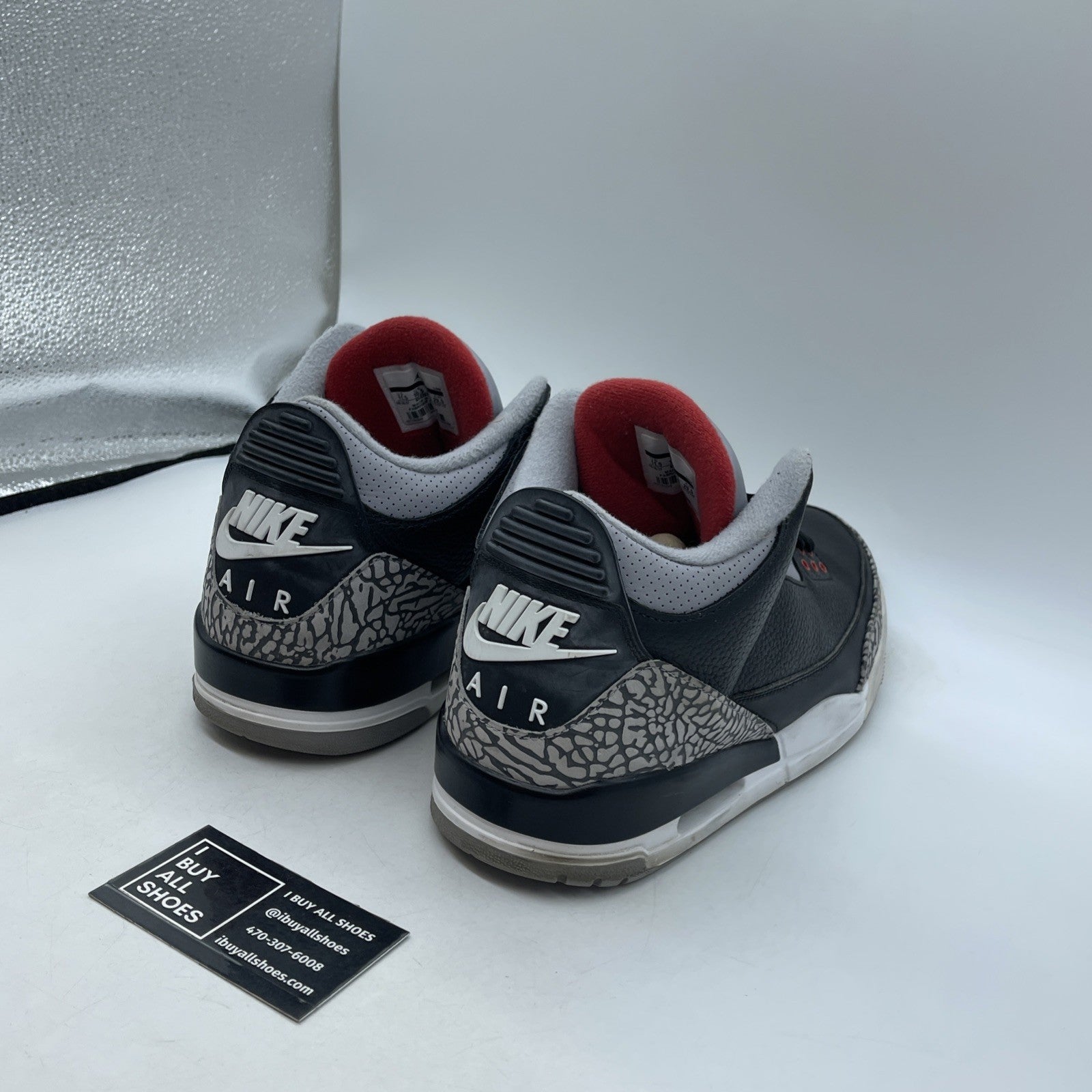 Size 11.5 - Air Jordan 3 Retro OG Mid Black Cement (854262-001)