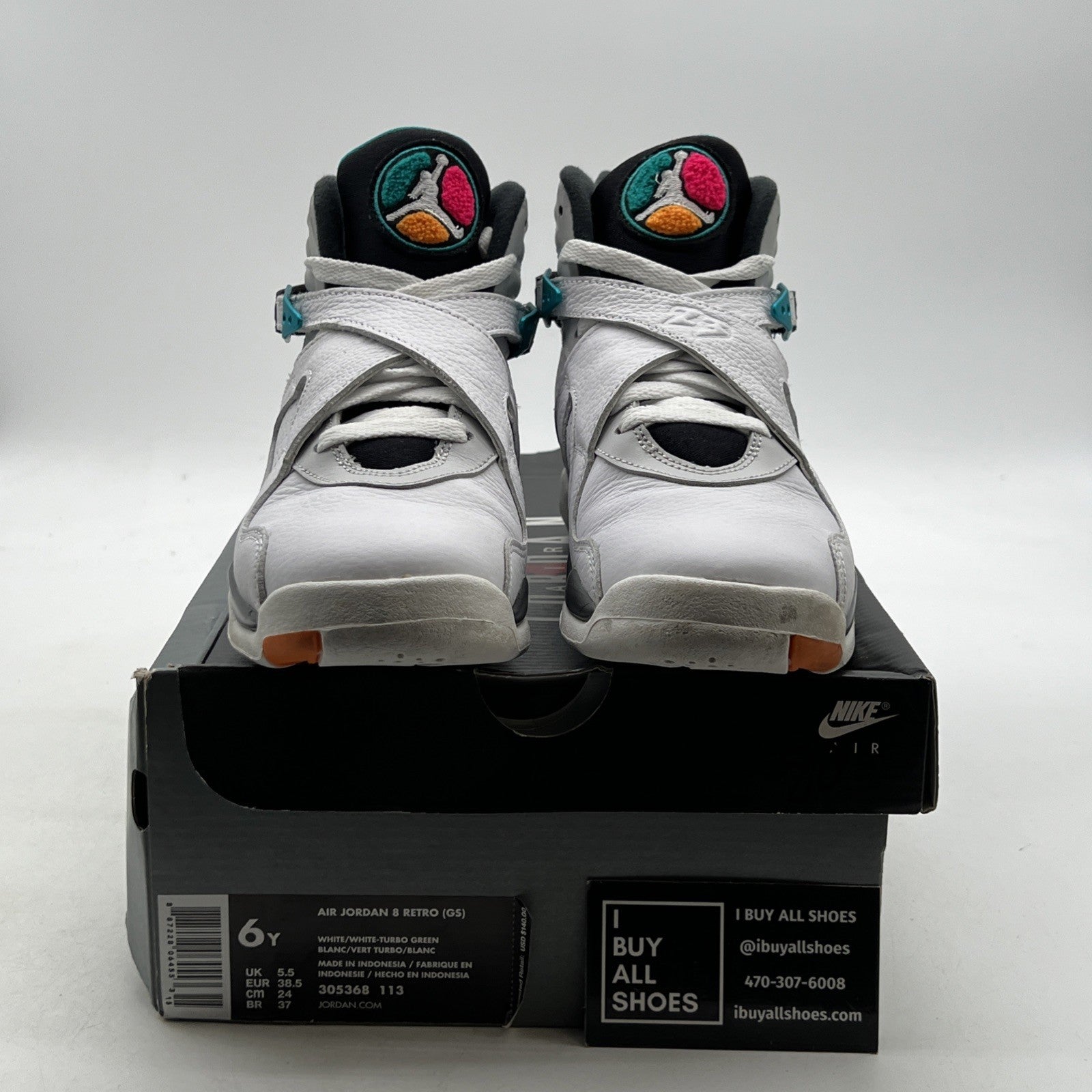 Size 6Y - Air Jordan 8 VIII Retro South Beach (305368-113)