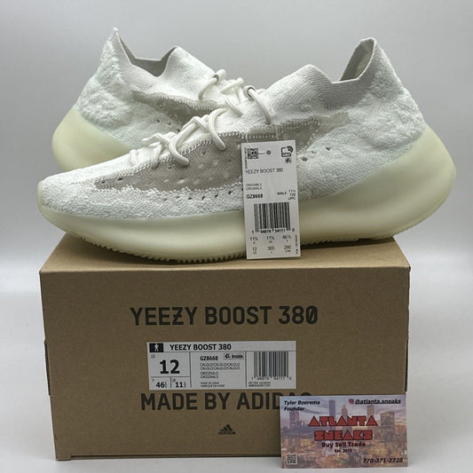 Size 12 - adidas Yeezy Boost 380 Calcite Glow Gid White Green Comfy New OG All
