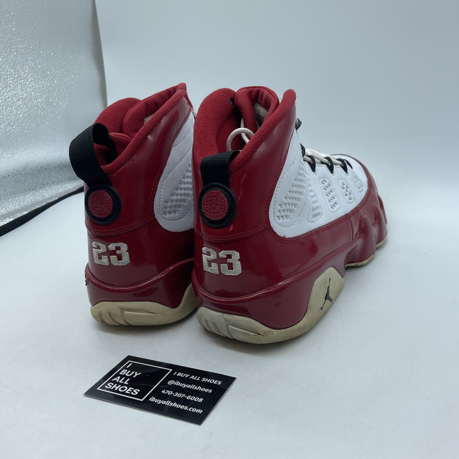 Size 12 - Air Jordan 9 Retro Gym Red White Black Leather (302370-160)