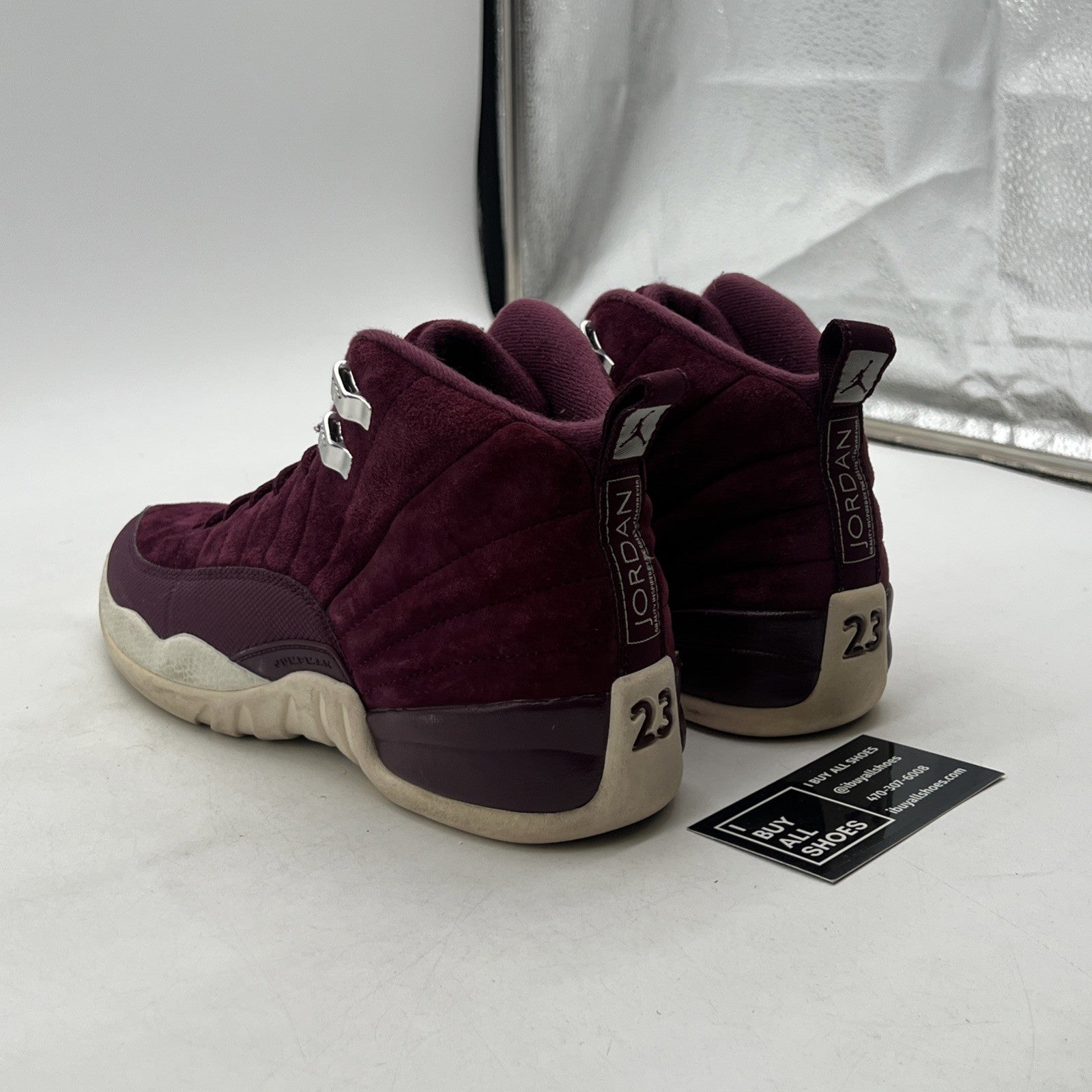 Size 7Y - Air Jordan 12 Red Basketball Shoes Sneakers (153265-617)