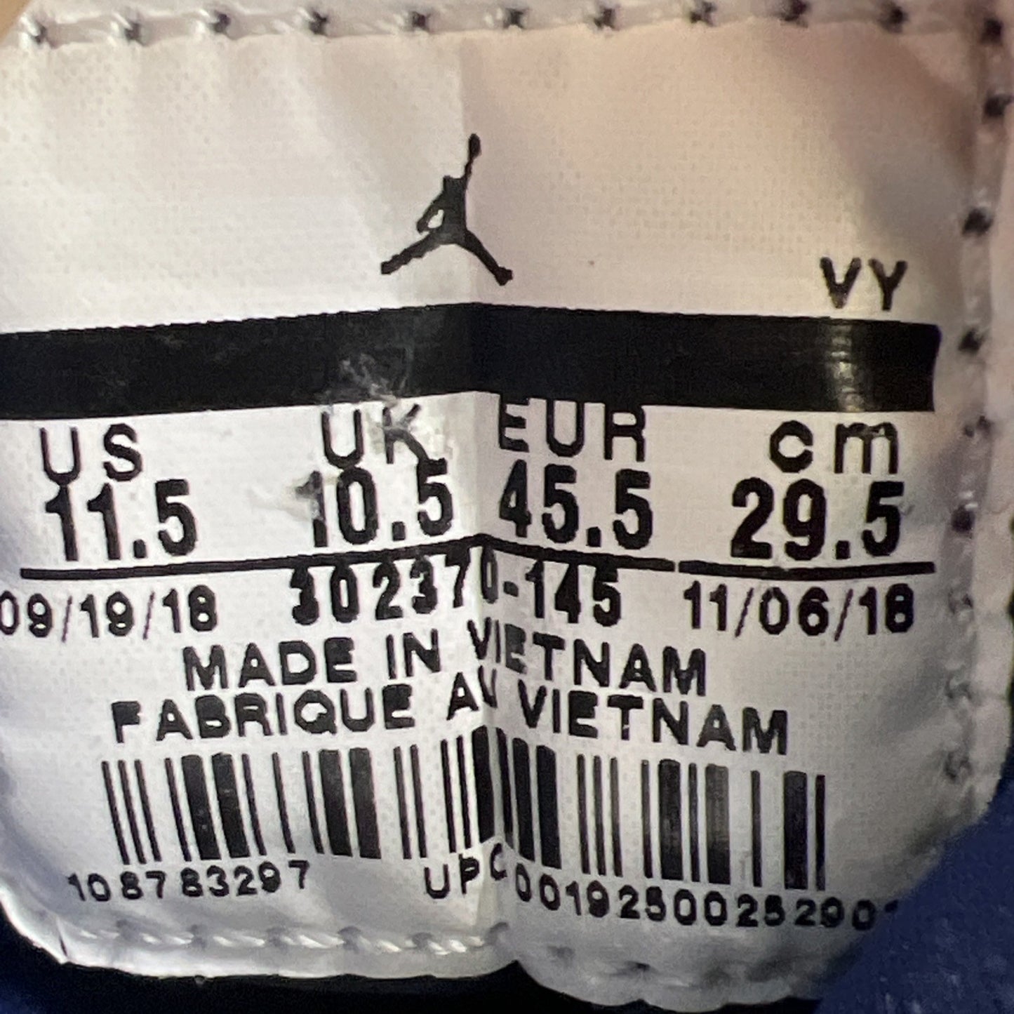 Size 11.5 - Air Jordan 9 Retro UNC (302370-145)