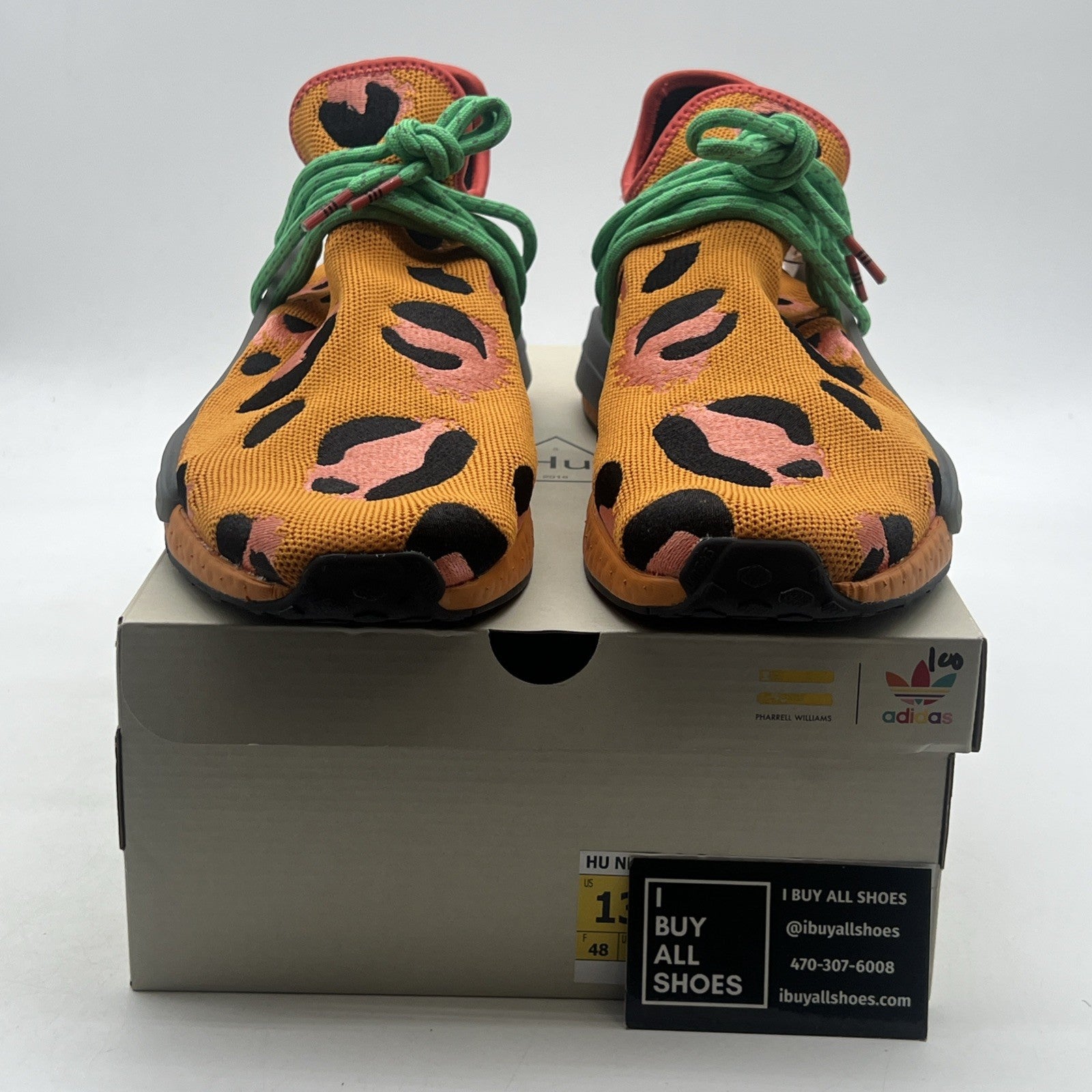 Size 13 - adidas Pharrell x NMD Human Race Animal Print (GZ4439)