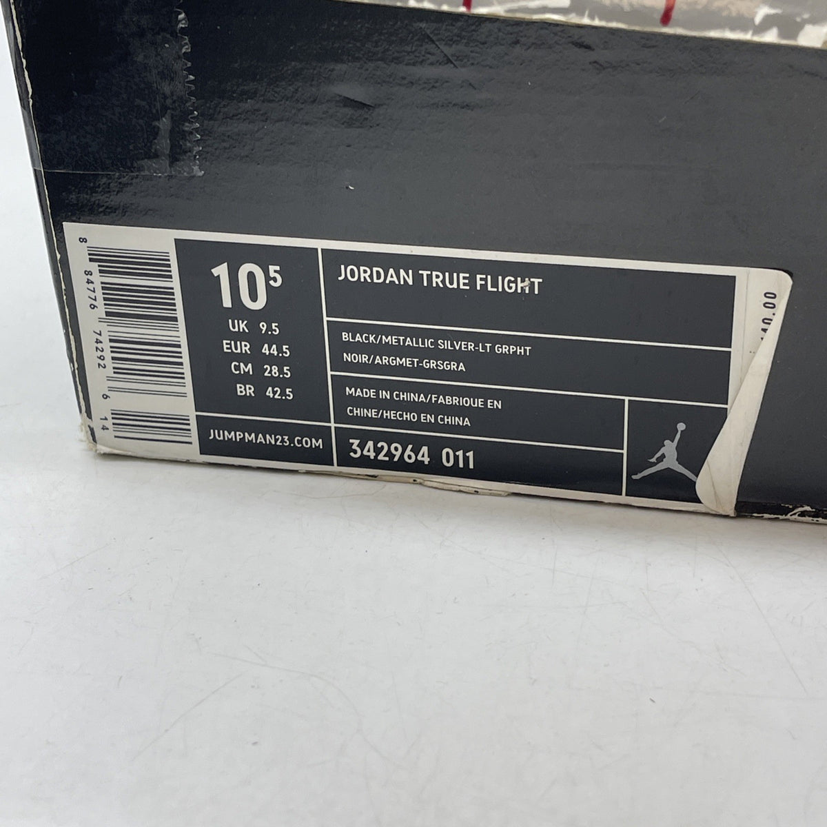 Size 10.5 - Air Jordan True Flight Black (342964-011)