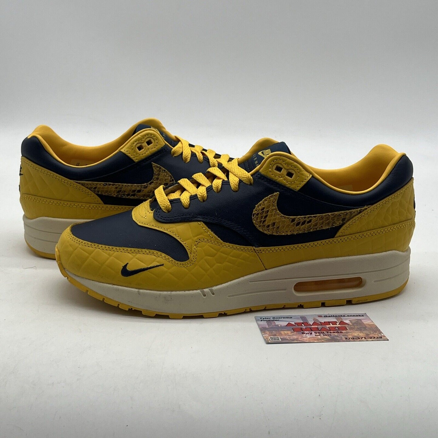 Size 12 - Nike Air Max 1 Premium michigan snakeskin (DD1391-100)