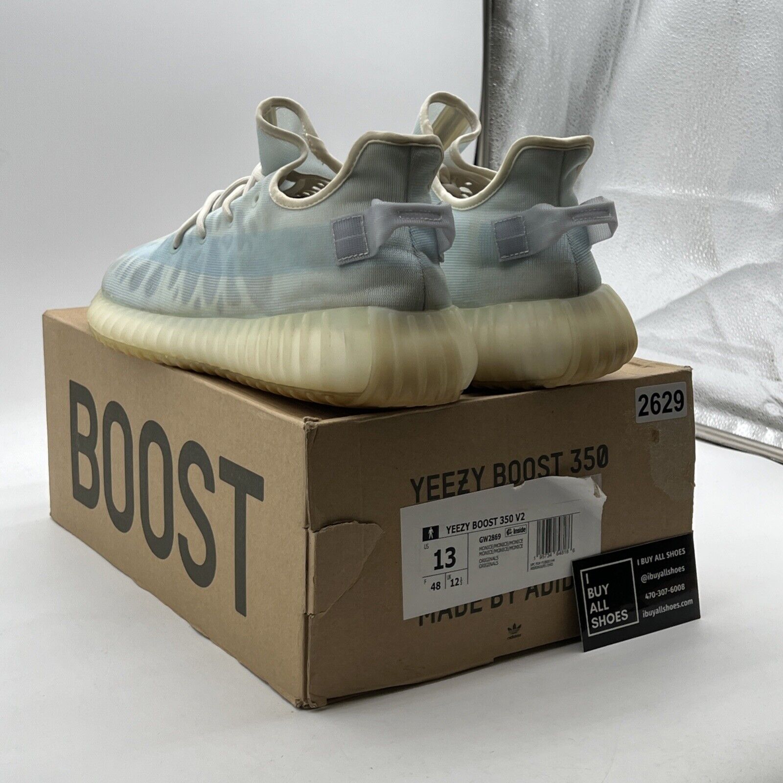 Size 13 - adidas Yeezy Boost 350 V2 Mono Ice (GW2869)