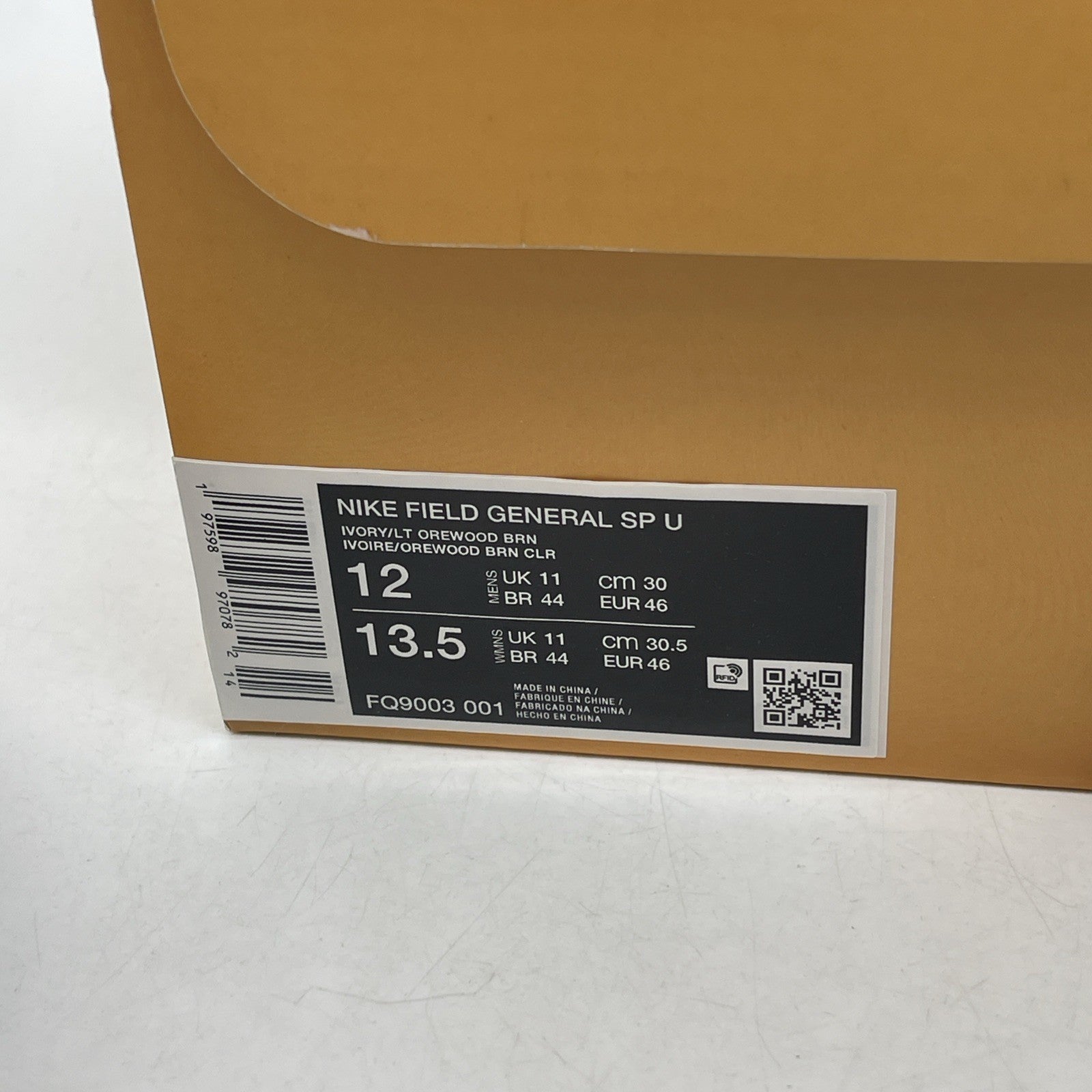 Size 12 - Union LA x Nike Field General Ivory (FQ9003-001)
