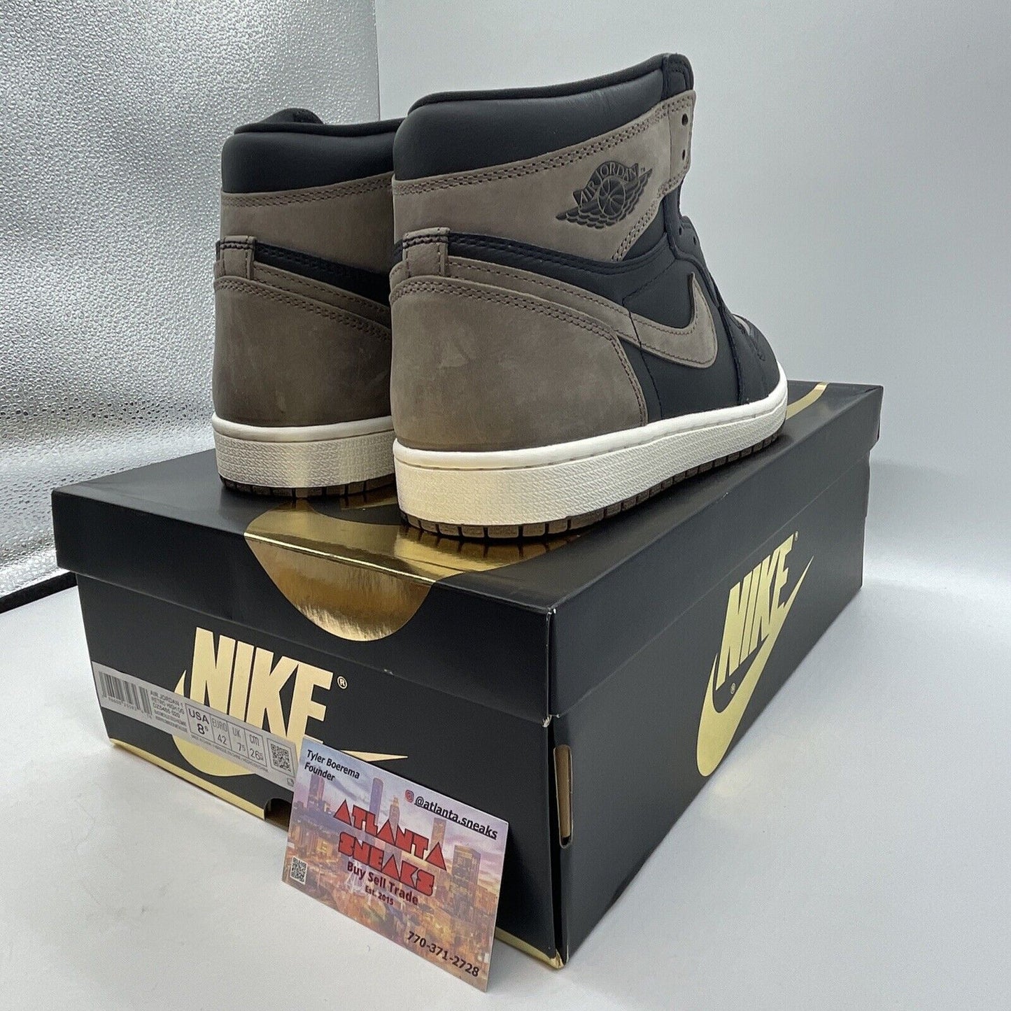 Size 8.5 - Jordan 1 Retro OG High Palomino Brown White Black Suede (DZ5485-020)