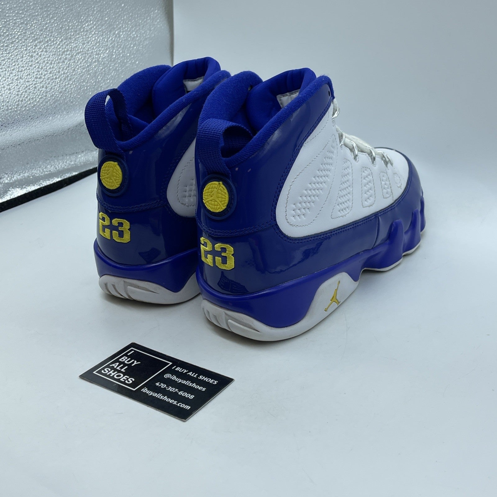 Size 11 - Air Jordan 9 Retro Kobe Blue White Yellow Leather (302370-121)