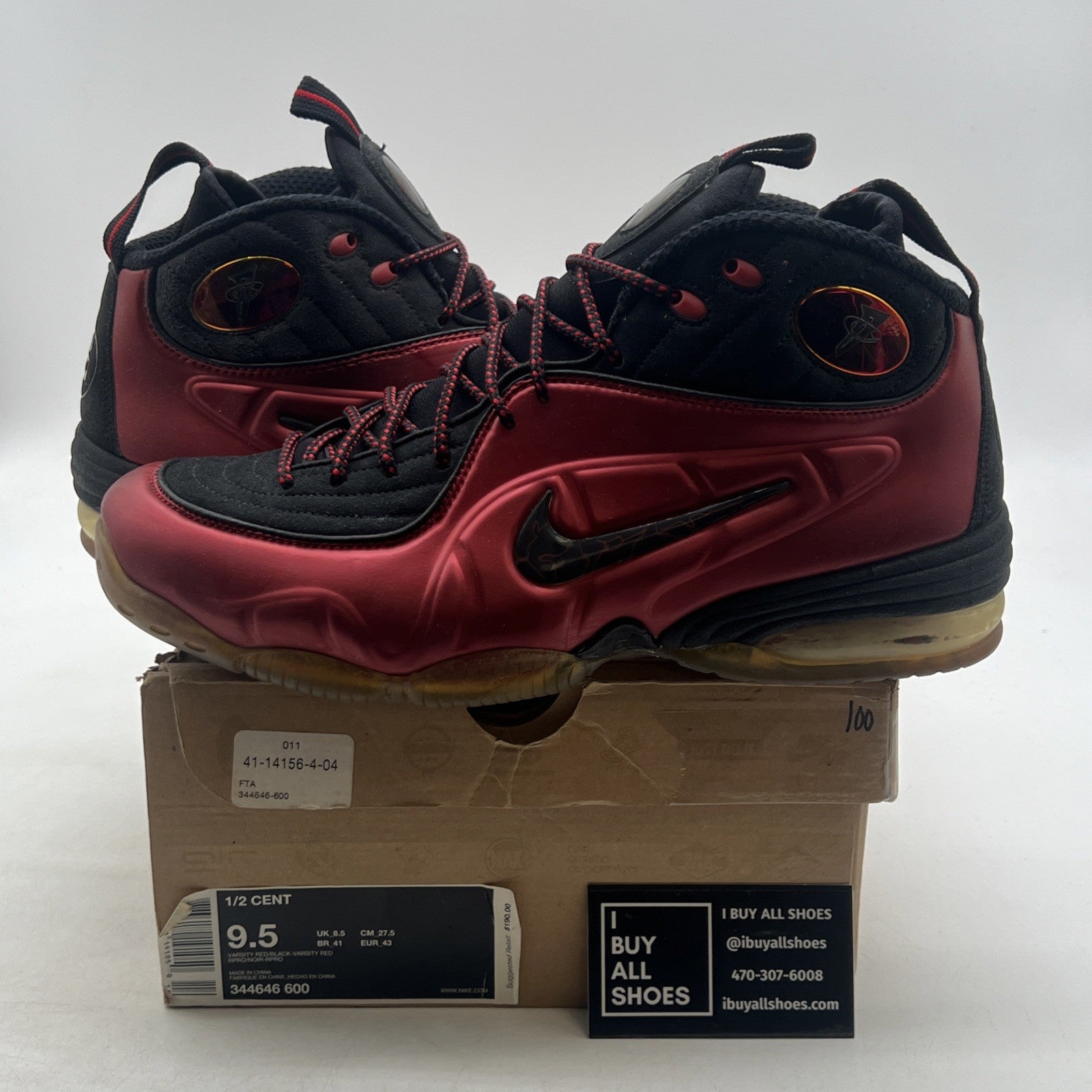 Size 9.5 - Nike 1/2 Cent Cranberry (344646-600)