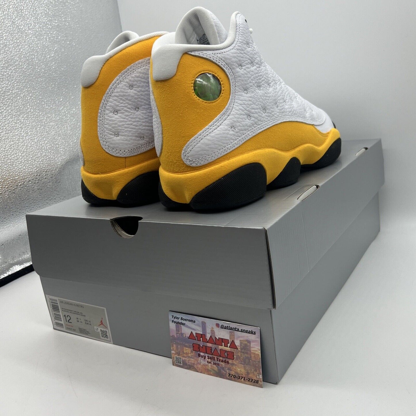 Size 12 - Jordan 13 Del Sol 2022 Brand New Og All White Yellow