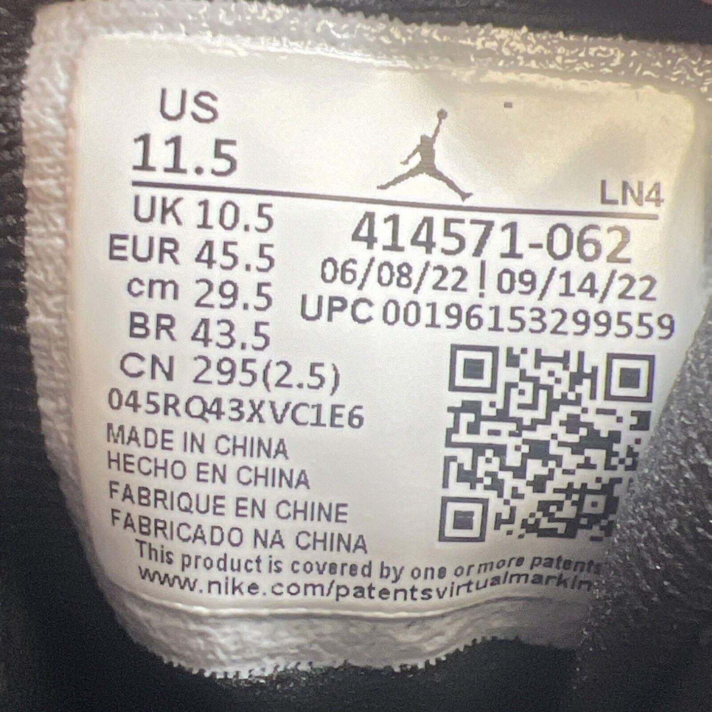 Size 11.5 - Jordan 13 Retro Mid Playoff Black White Leather (414571-062)