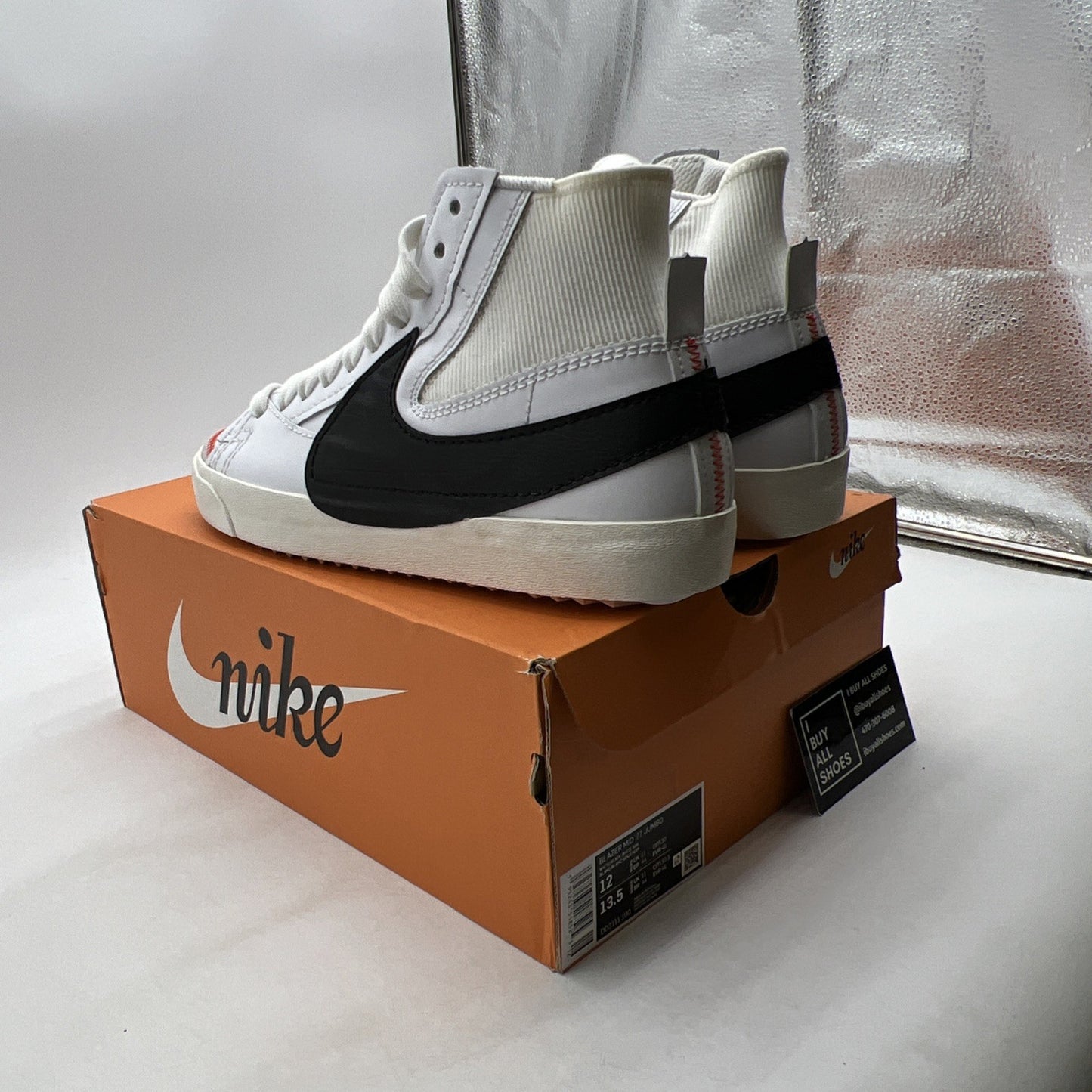 Size 12 - Nike Blazer '77 Jumbo Mid White Black (DD3111-100)
