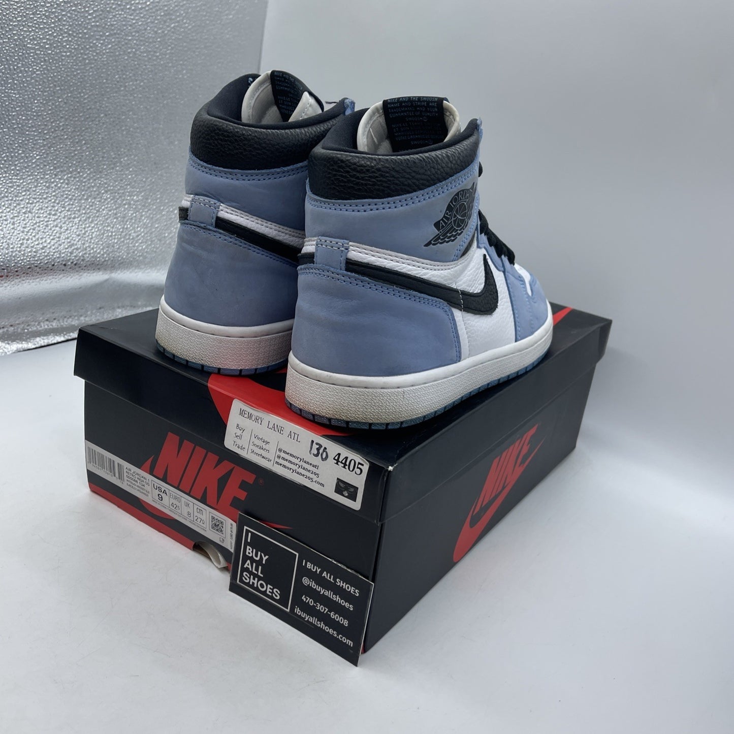 Size 9 - Air Jordan 1 Retro OG High University Blue (555088-134)