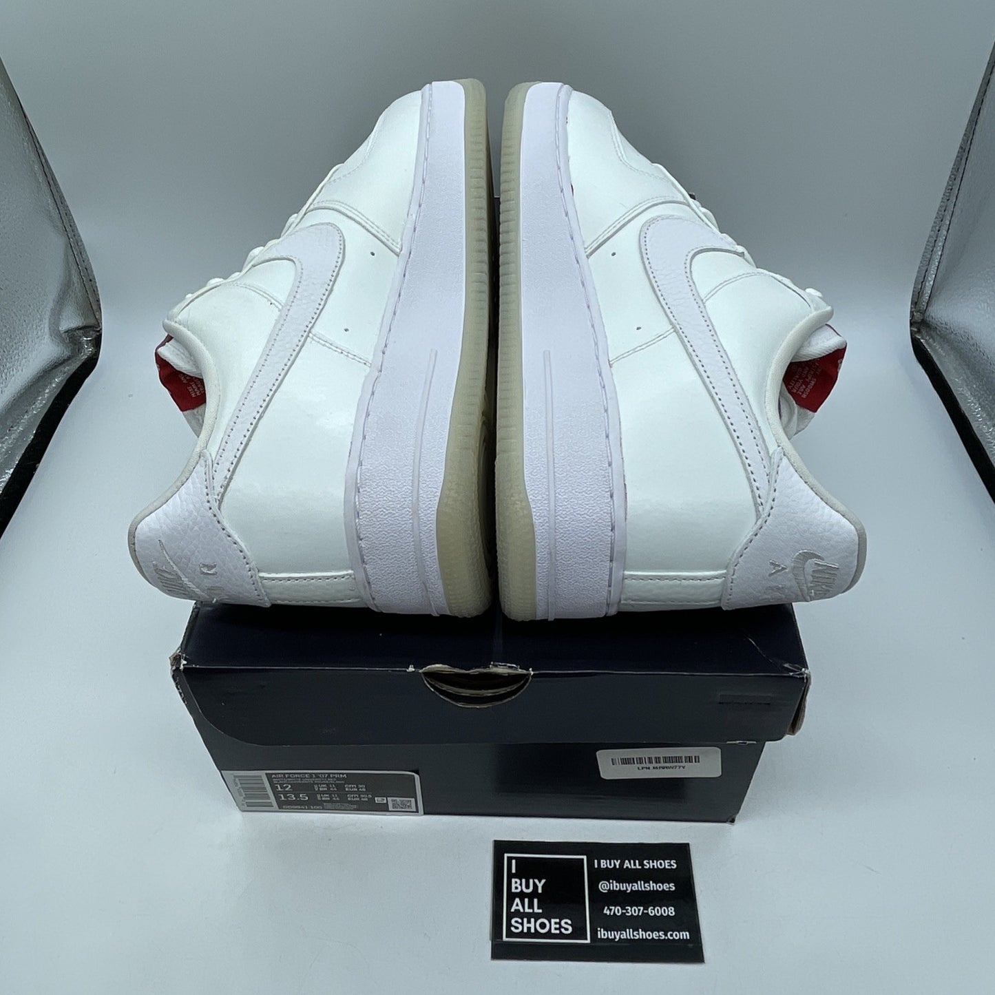 Size 12 - Nike Air Force 1 Low I Believe Daruma White Red Leather (DD9941-100)