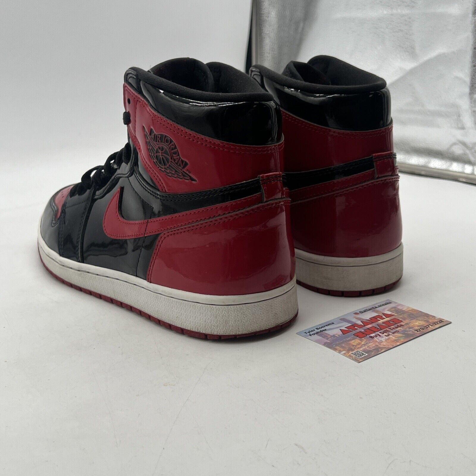Size 11 - Air Jordan 1 Retro OG High Patent Bred (555088-063)