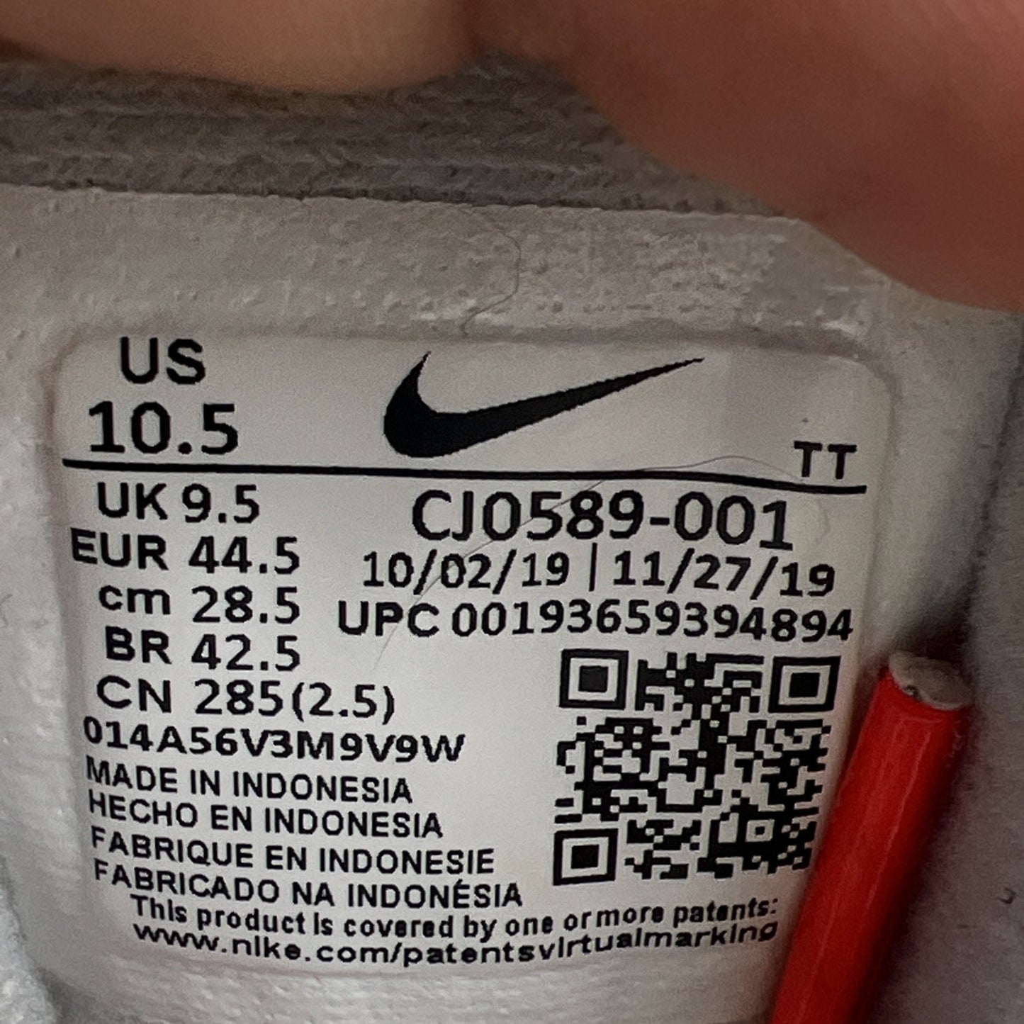 Size 10.5 - Nike Air Max 95 QS Greedy 2.0 (CJ0589-001)