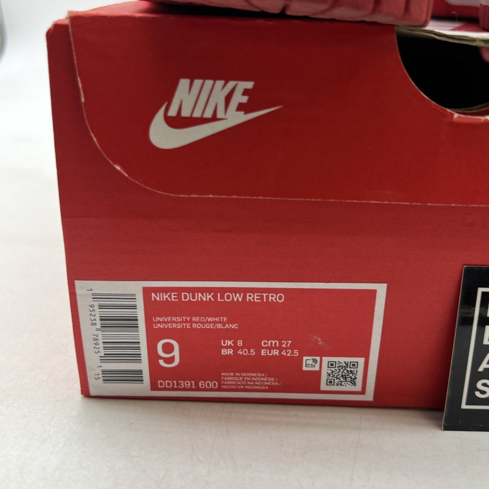 Size 9 - Nike Dunk Low Championship Red (DD1391-600)