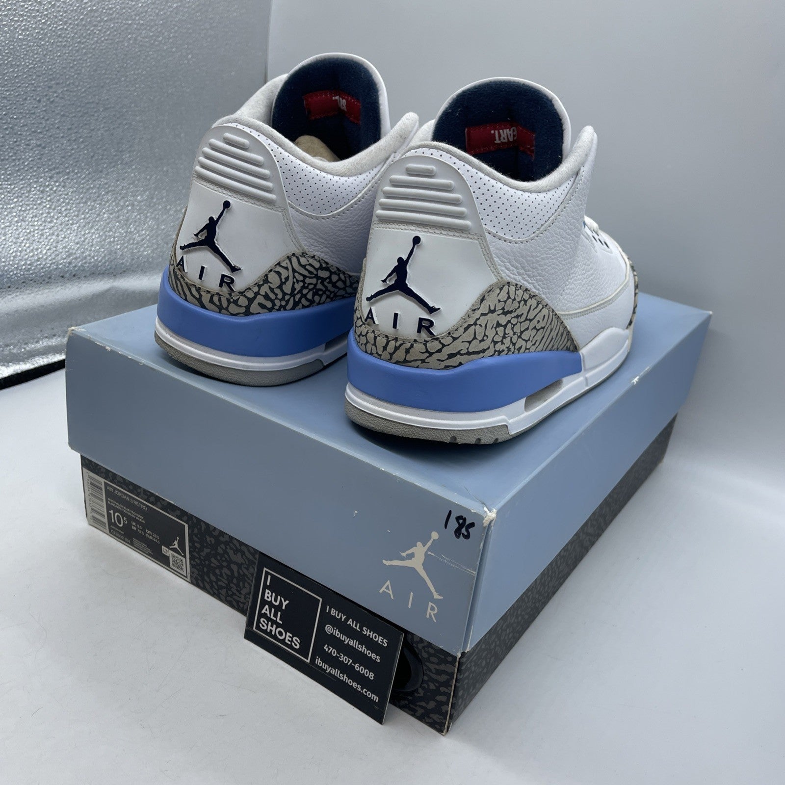Size 10.5 - Air Jordan 3 Retro Mid UNC (CT8532-104)