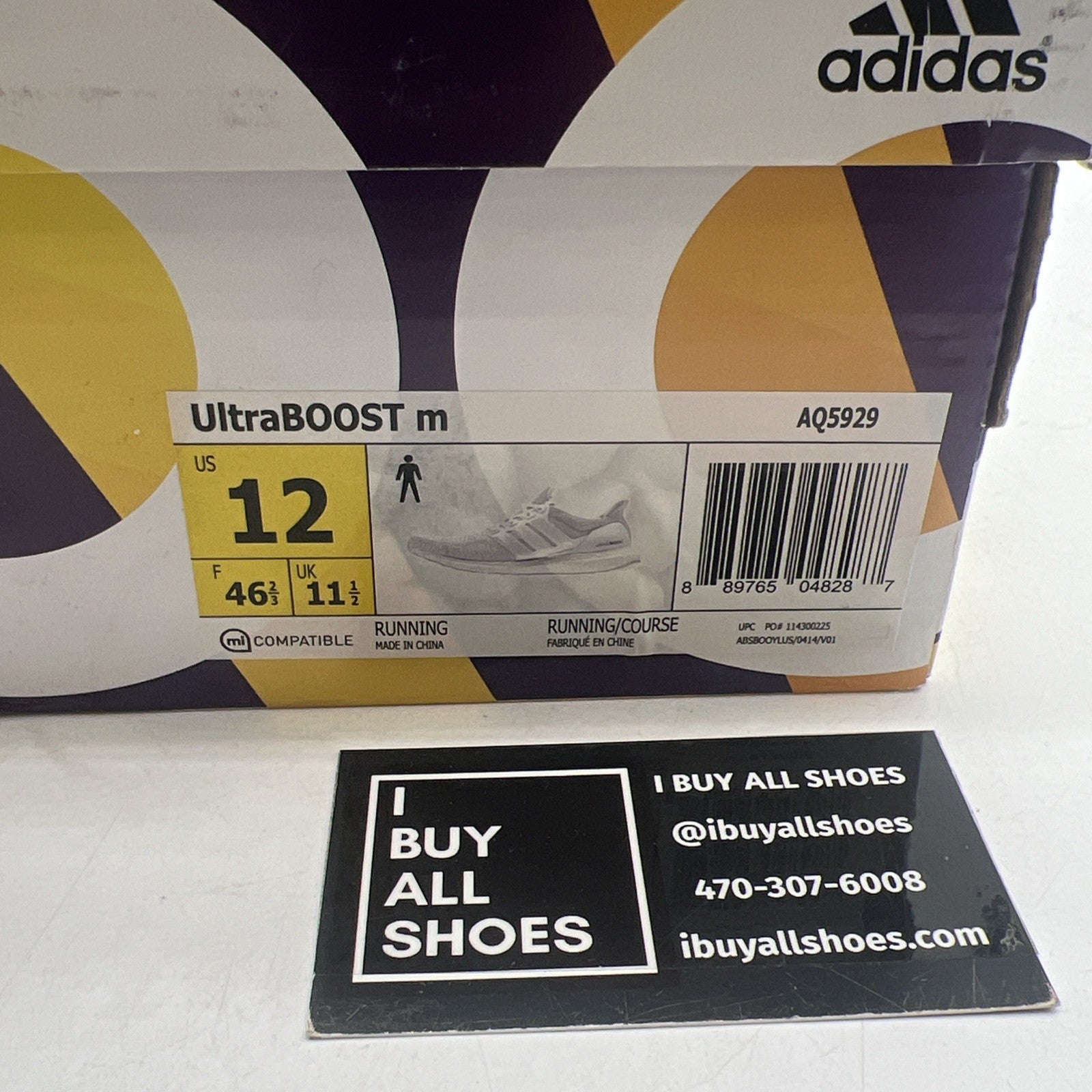 Size 12 - adidas UltraBoost 2.0 Triple White (AQ5929)