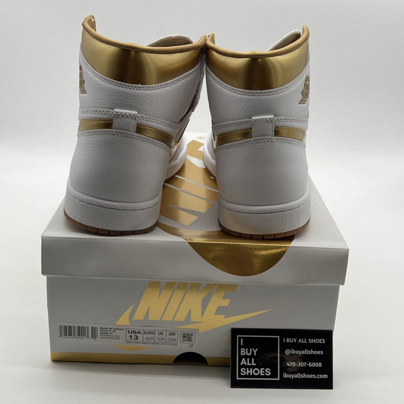 Size 13 - Air Jordan 1 Retro OG High Metallic Gold W (FD2596-107)