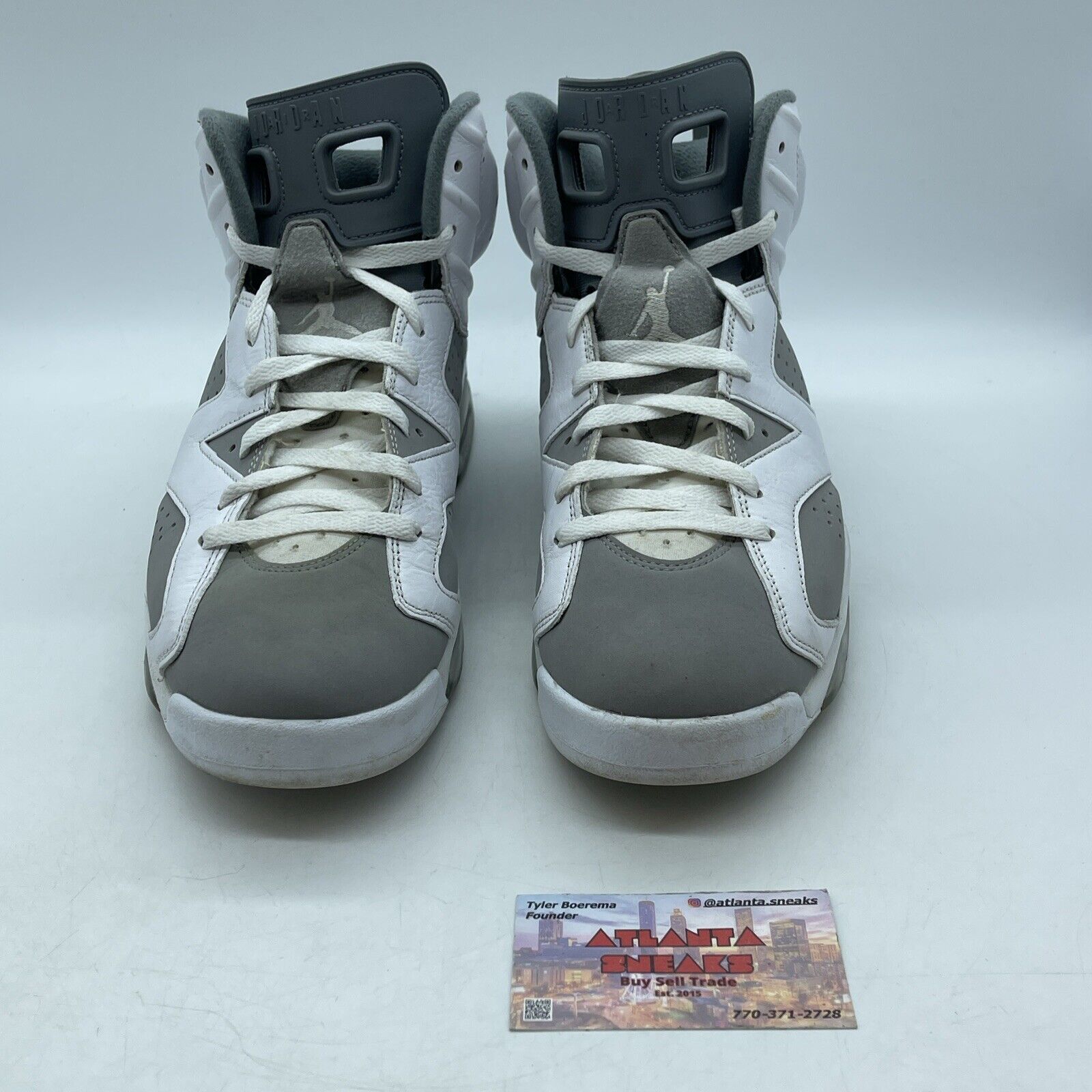 Size 10.5 - Jordan 6 Retro Low Cool Grey White Suede Leather (CT8529-100)