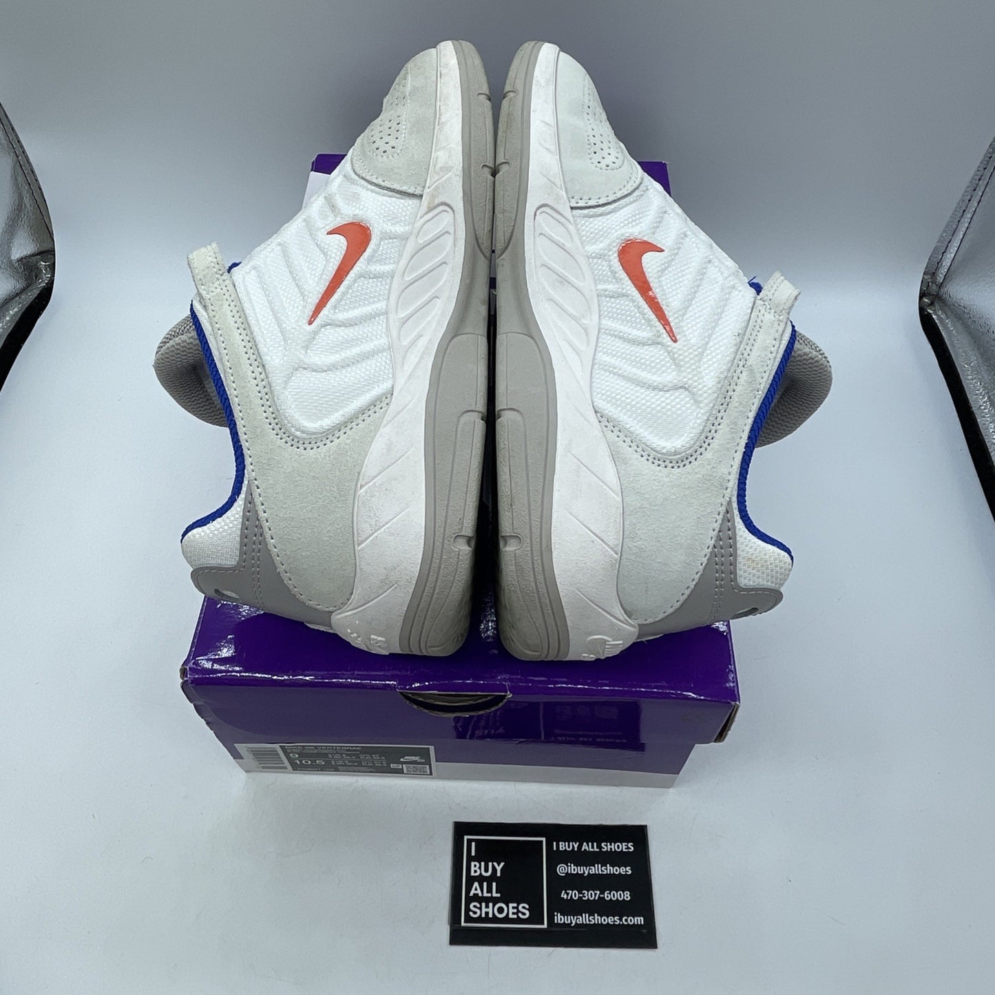 Size 9 - Nike Vertebrae SB Light Iron Ore Cosmic Clay (FD4691-102)