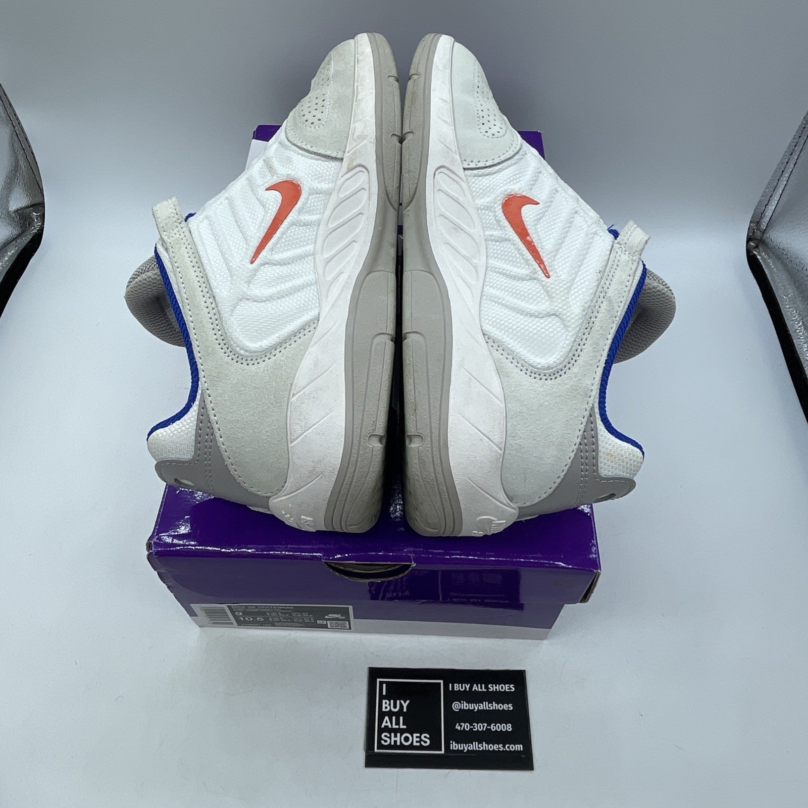 Size 9 - Nike Vertebrae SB Light Iron Ore Cosmic Clay (FD4691-102)