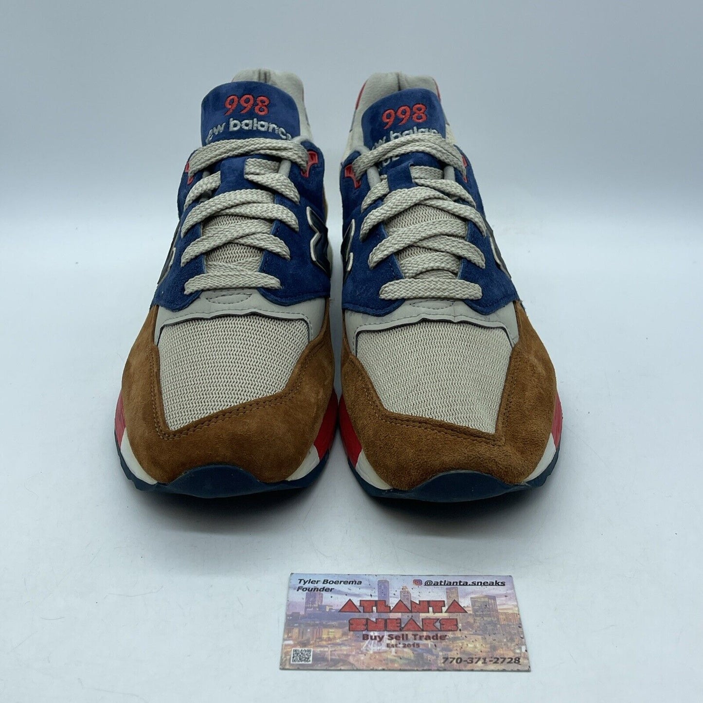 Size 11 - New Balance J. Crew x 998 Made in USA Hilltop Blues Suede (M998HTB)