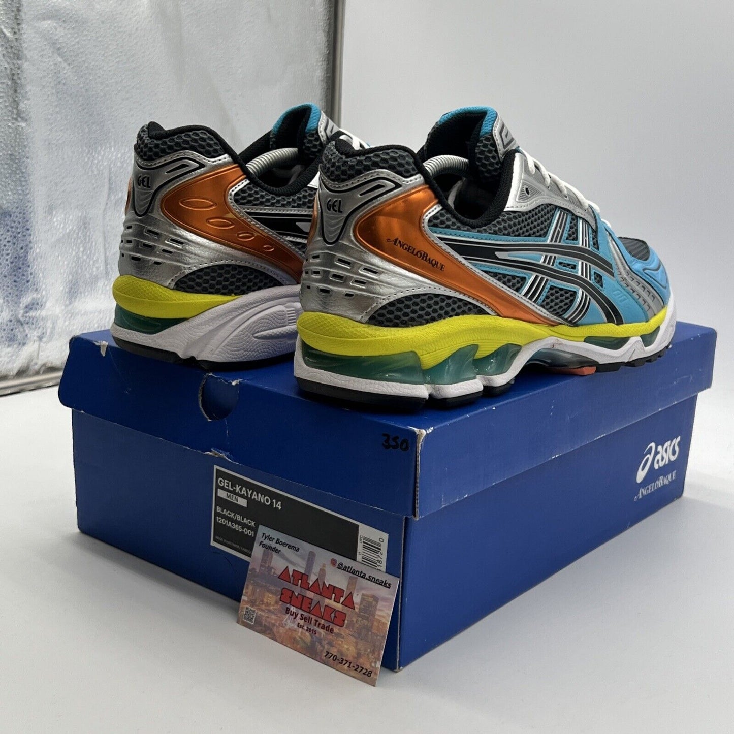 Size 9 - ASICS Angelo Baque x Gel Kayano 14 Rebirth of Cool (1201A365-001)