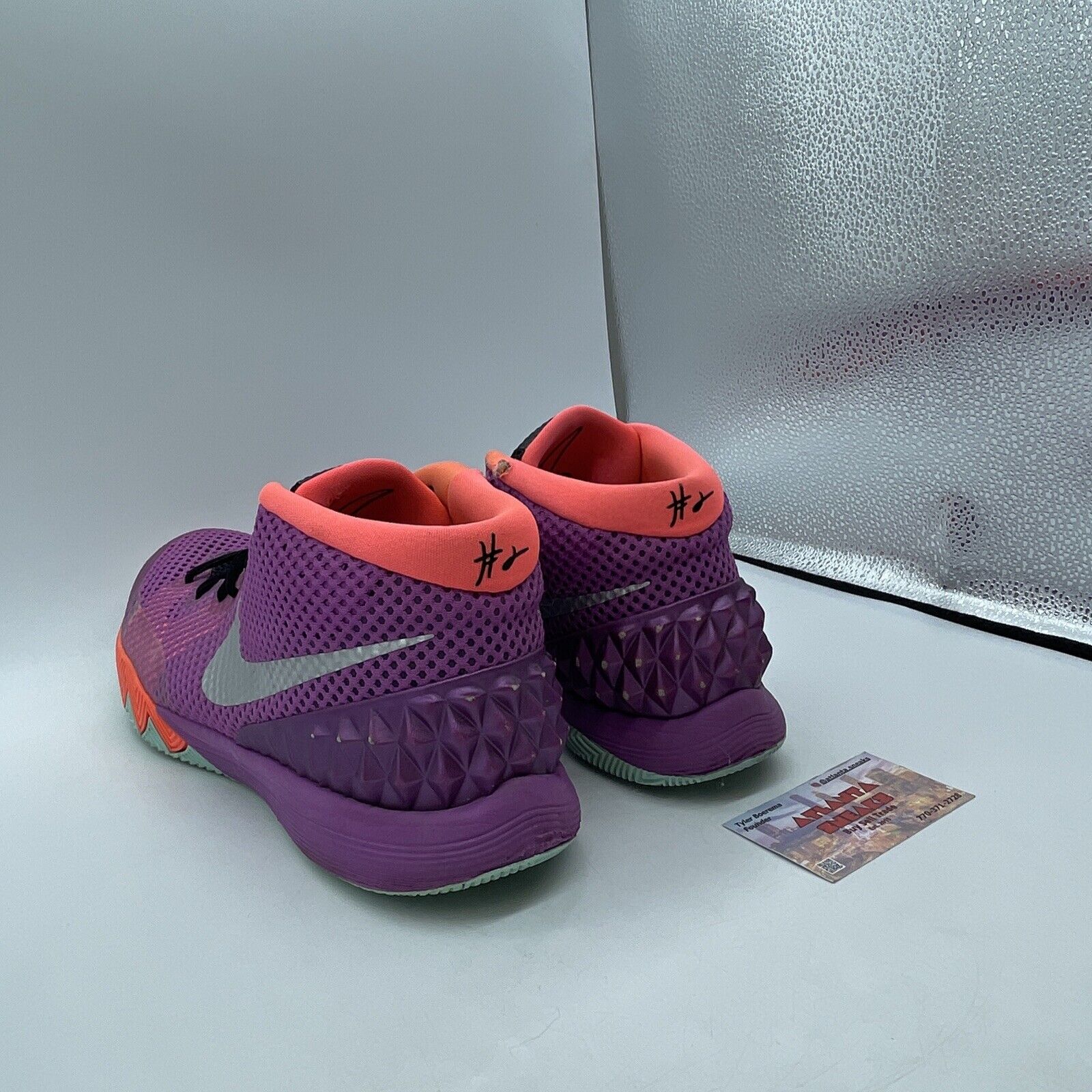 Size 13 - Nike Kyrie 1 Easter Purple Grey Orange Blue (705277-508)