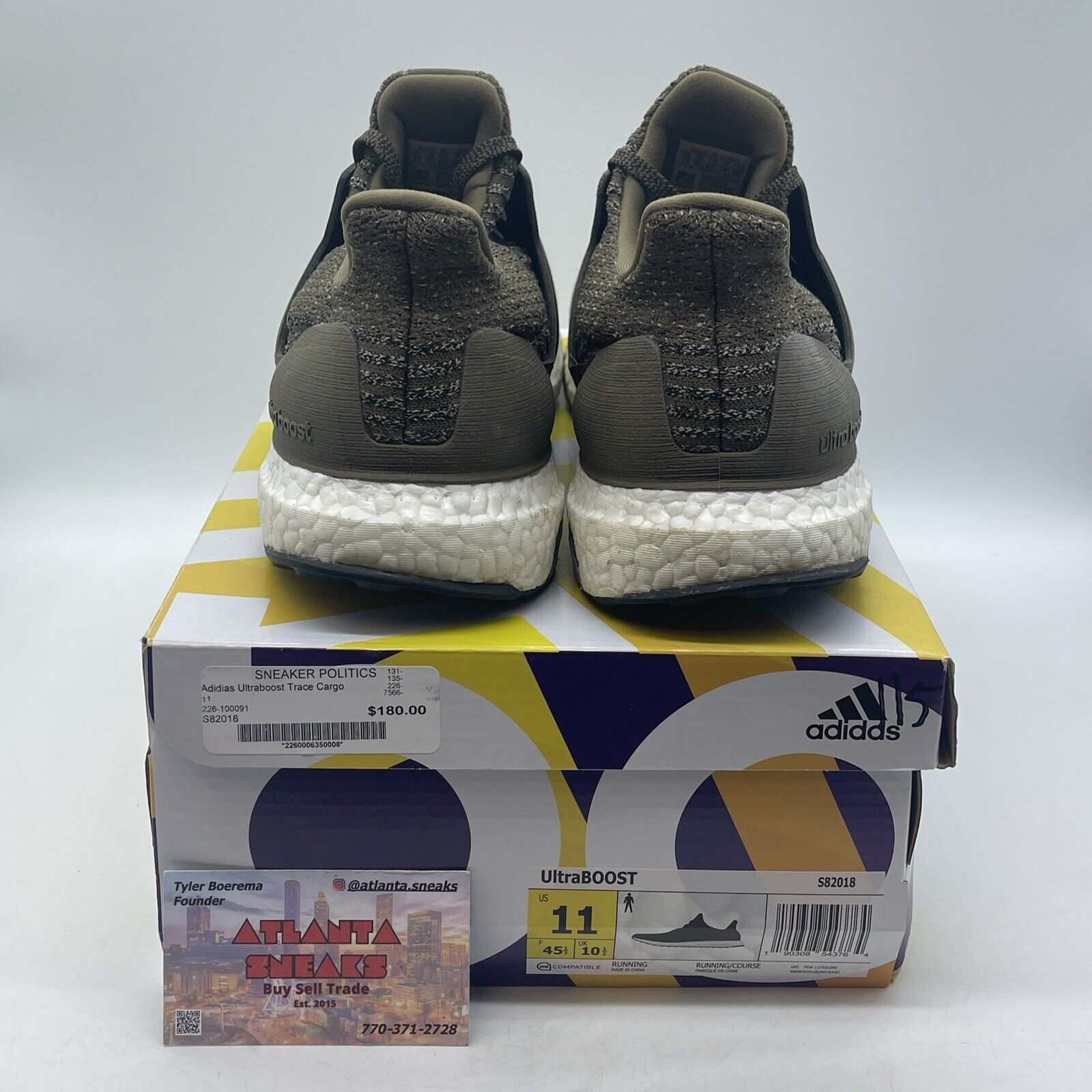 Size 11 - adidas UltraBoost 3.0 Trace Olive White (S82018)
